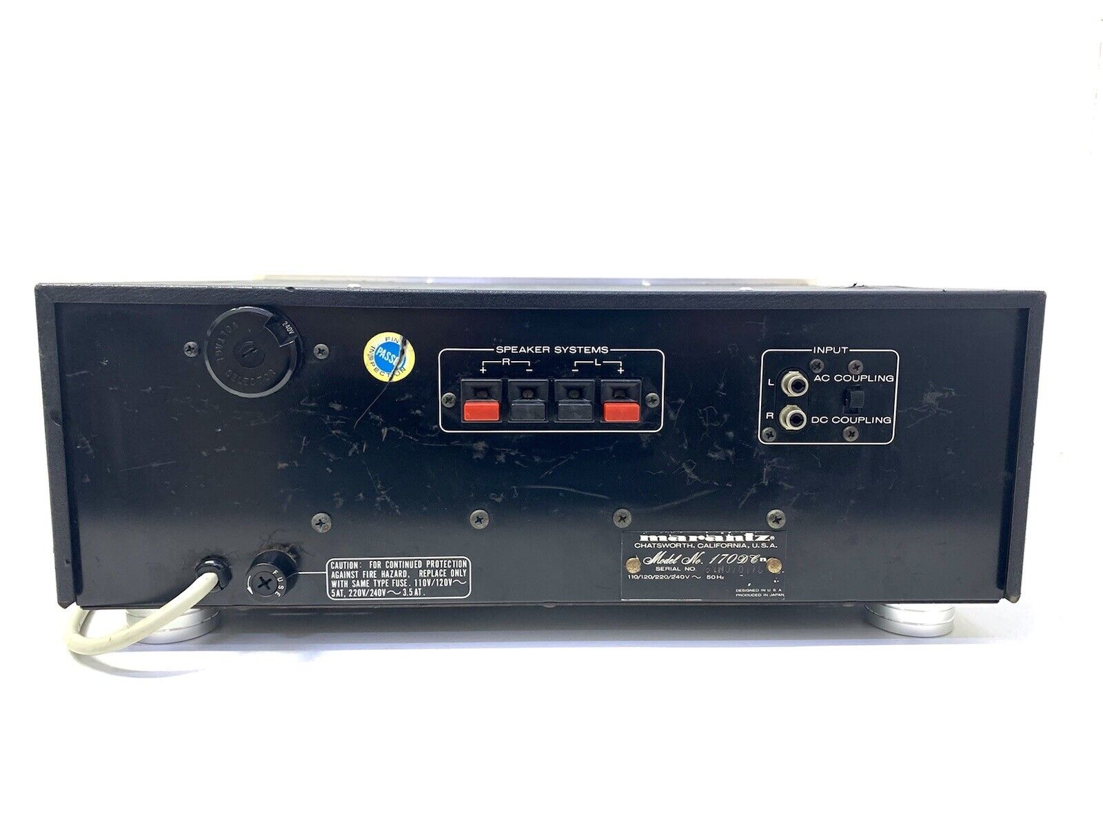 MARANTZ 170DC Stereo Power Amplifier Vintage 1978 Hi End 172 Watts RMS Good Look