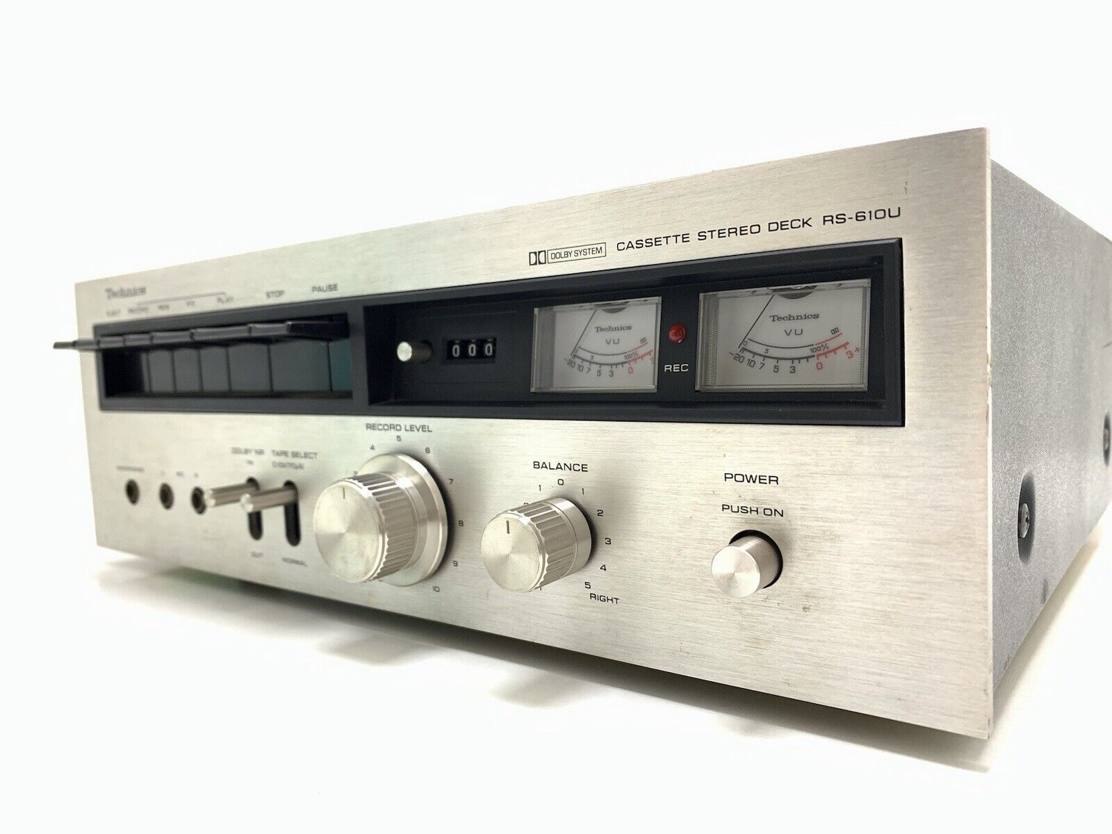 TECHNICS RS-610U Stereo Cassette Tape Deck 2 Head Vintage 1973 Working Good Look