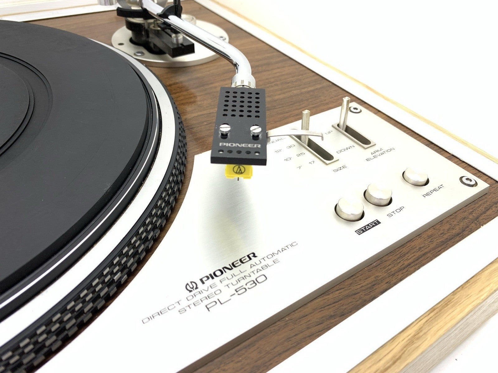 PIONEER PL 530 Turntable Direct Drive Full Automatic Vintage 1976 WORK Good Look