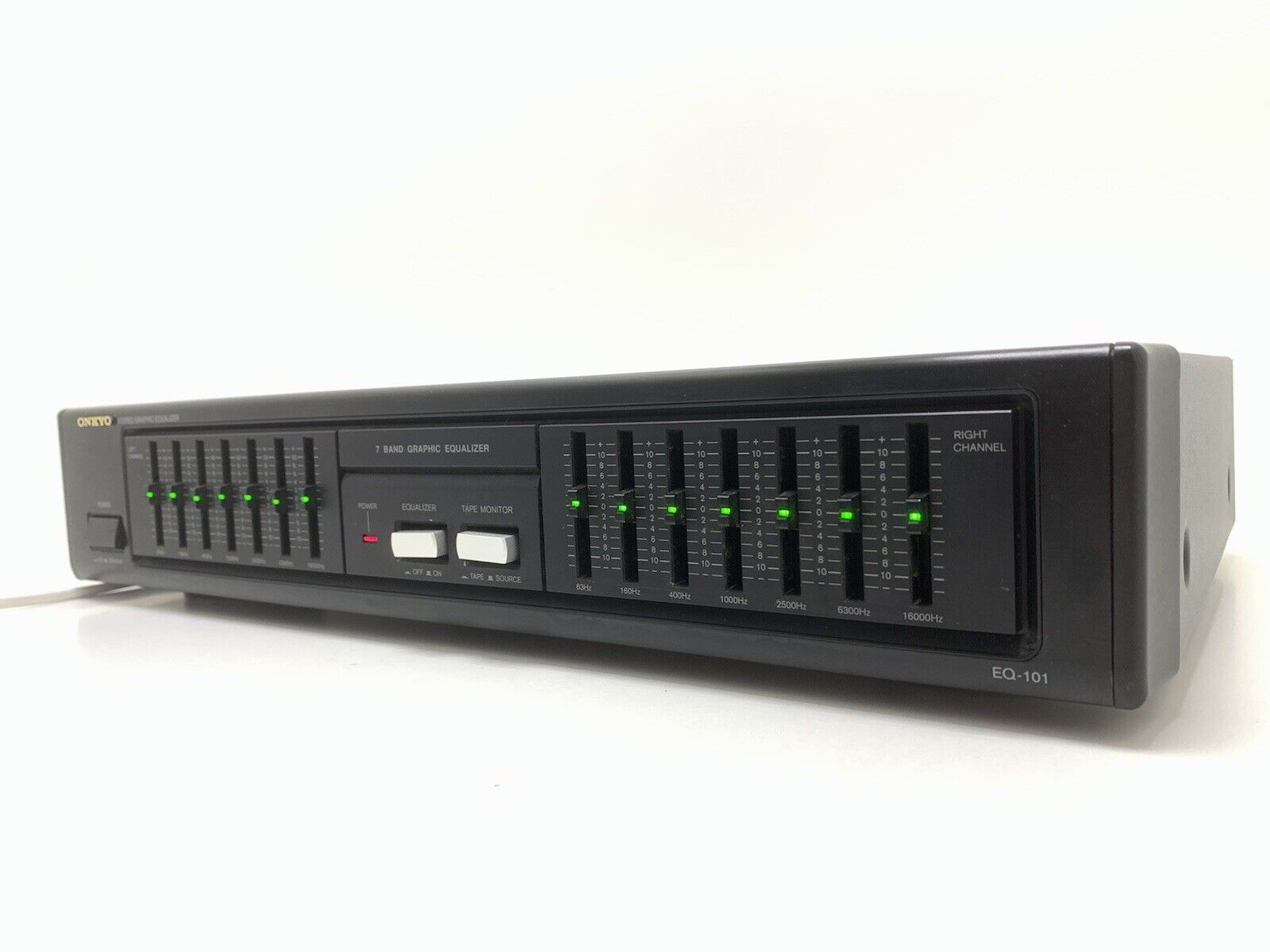 ONKYO EQ 101 Stereo Graphic Equalizer 7 Bands Vintage 1991 Work Hi Fi Good Look