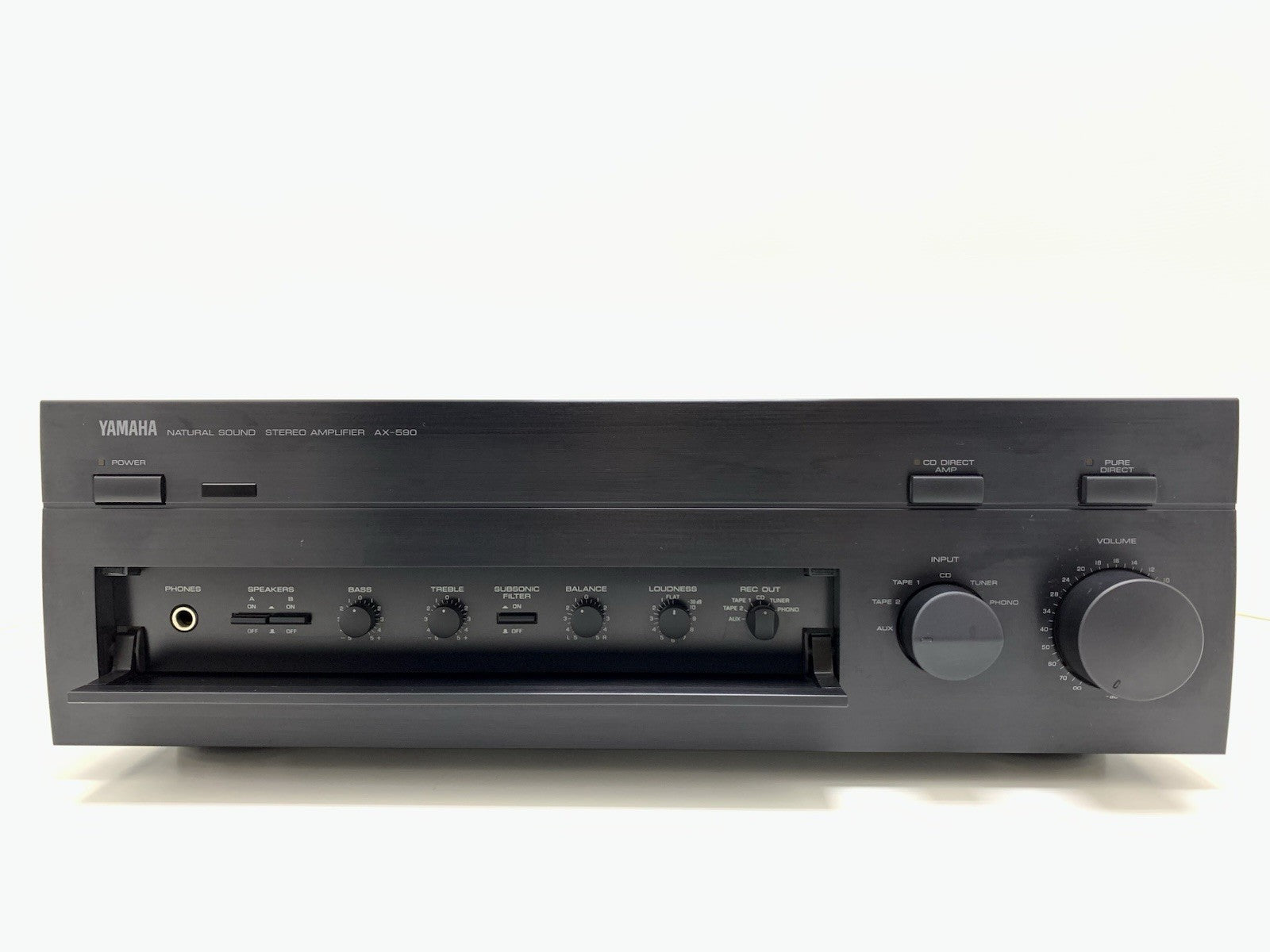 YAMAHA AX 590 Integrated Stereo Amplifier 2X 100Watts RMS Vintage 1995 Good Look