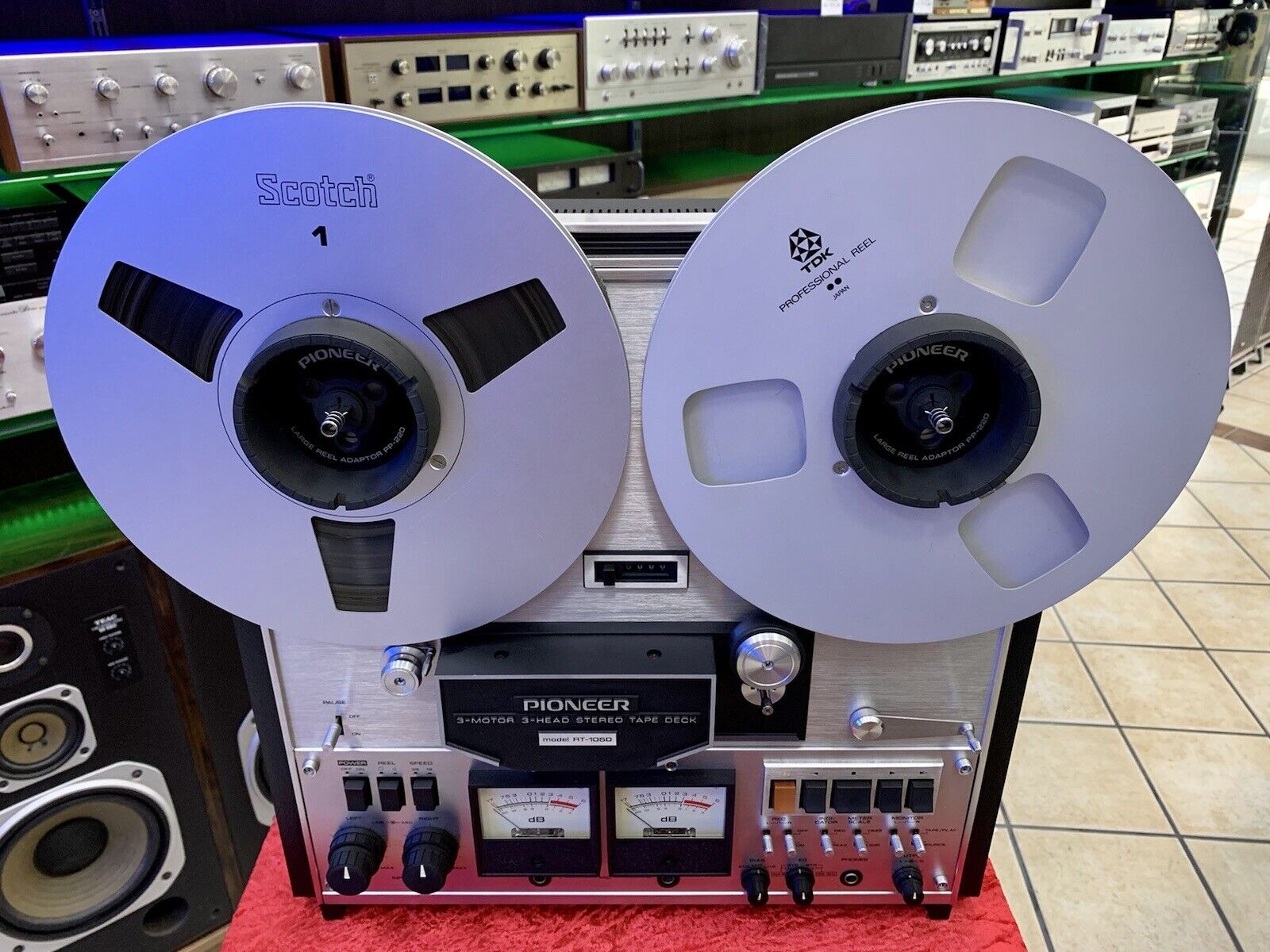 PIONEER RT-1050 Reel to Reel 2Track 10" Tape Vintage 1974 Original Rare LIKE NEW