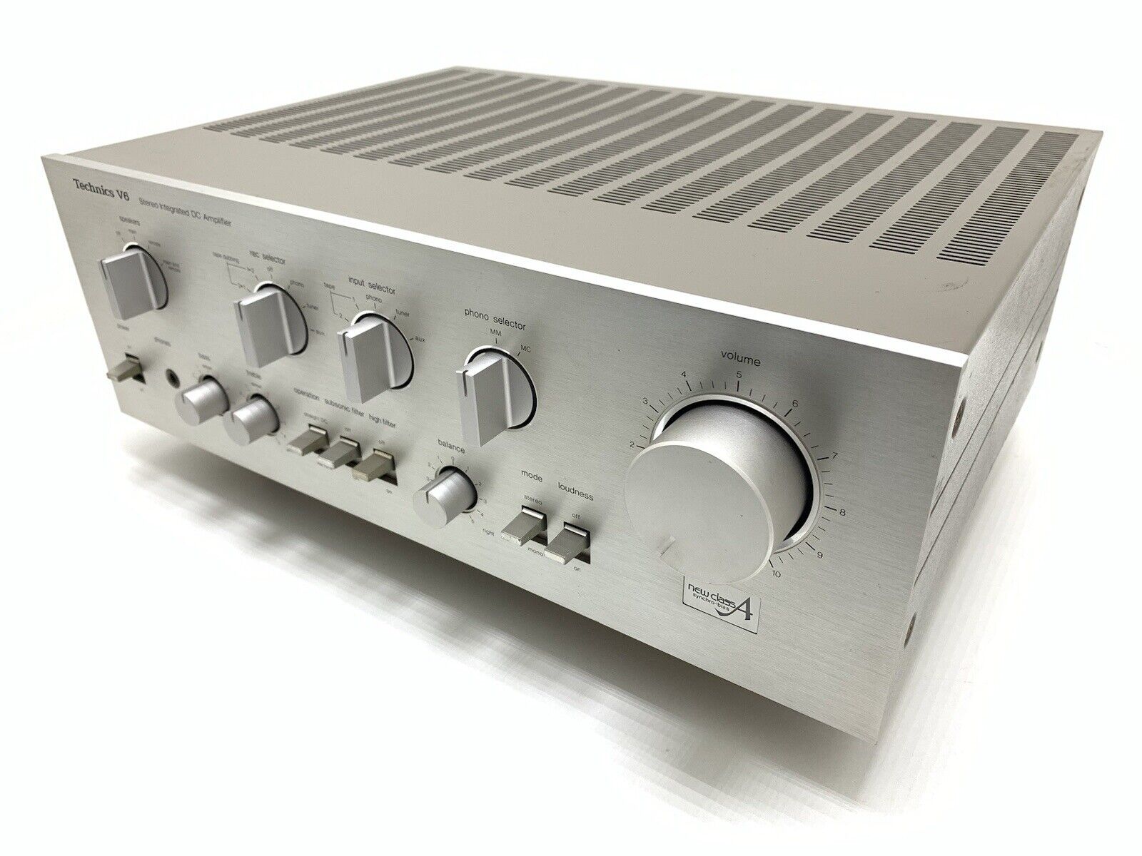 TECHNICS SU-V6 Stereo Integrated Amplifier 70+70WRMS Vintage 1980 Work GOOD LOOK