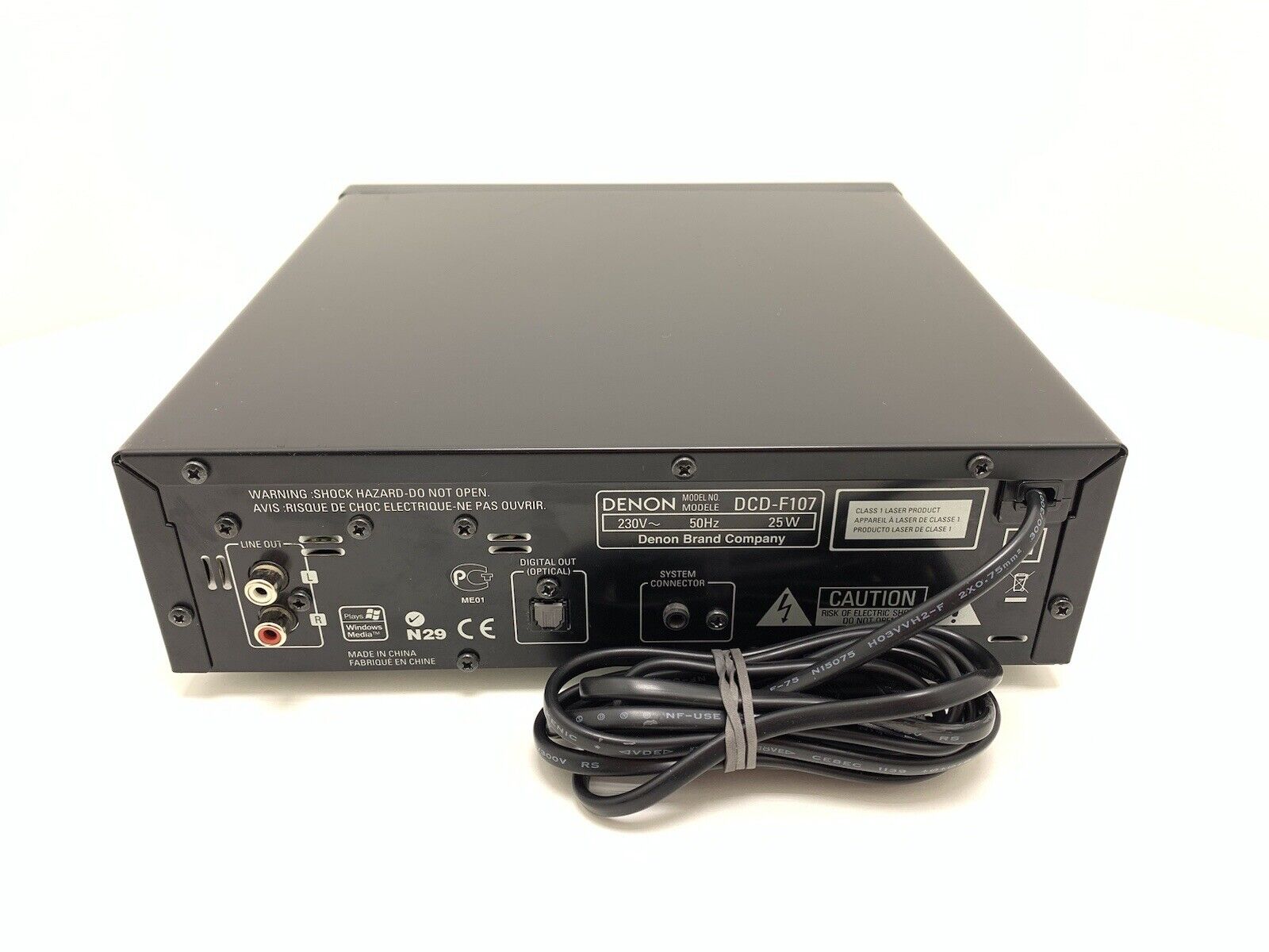 DENON DCD F107 CD Digital Compact Disc Player 20 Bits Vintage Work Good Look