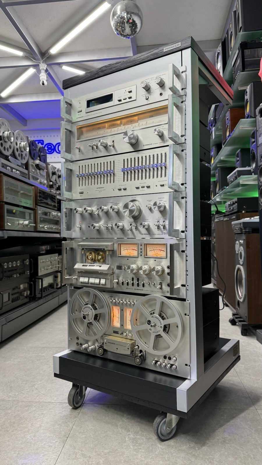 PIONEER Hi End System Rack JA R2S SR 70 TX 8800II SG 70 SA 8800II CT 1000 RT 707