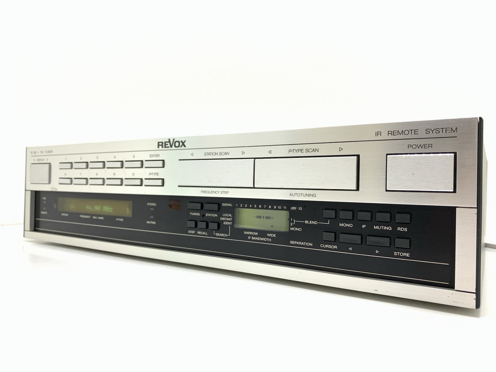 STUDER REVOX B 160 Stereo FM RDS Tuner High End Vintage 1988 WORKING Good Look