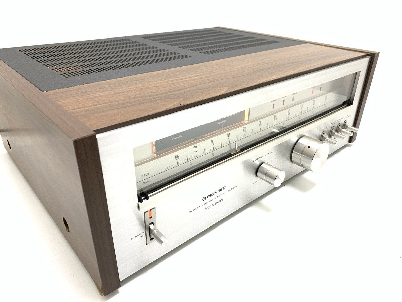 PIONEER TX 9800 AM/FM Stereo Analogue Tuner Wood Box Vintage 1979 WORK Good Look