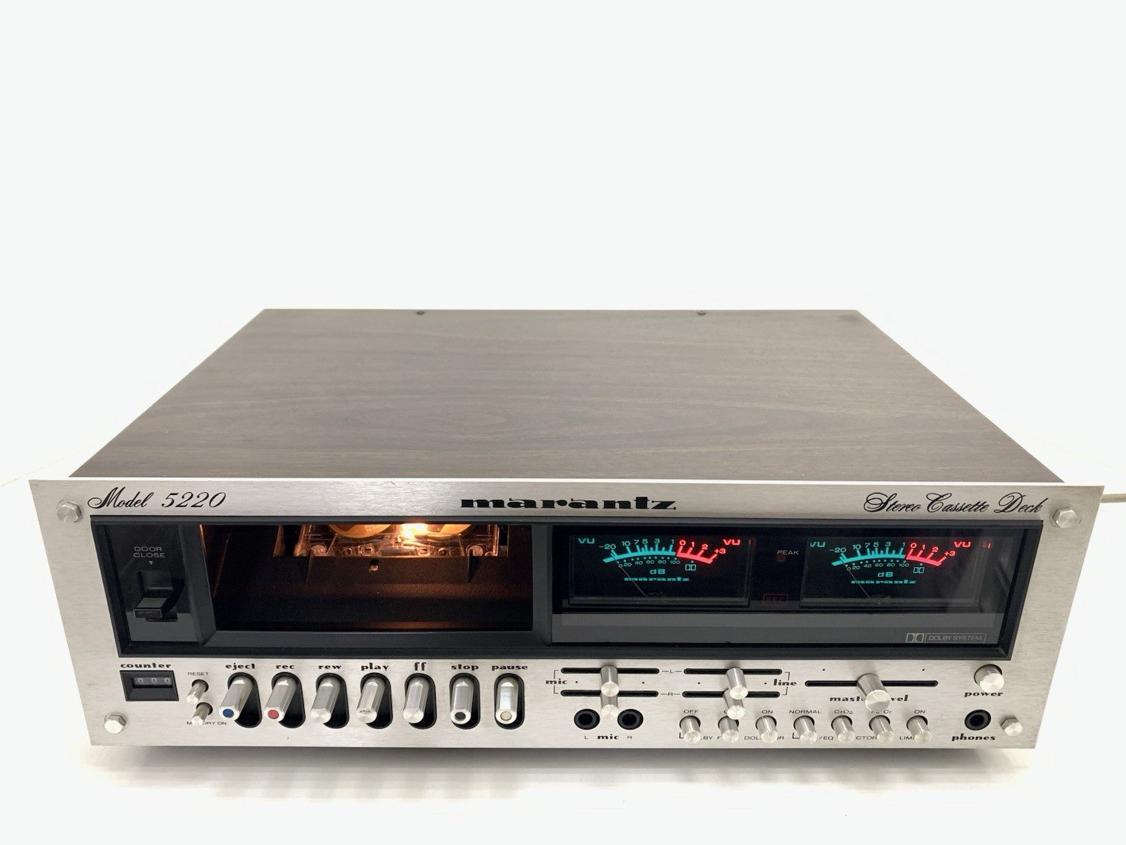MARANTZ 5220 Stereo Cassette Tape Deck 2 Head Vintage 1977 Hi End WORK Good Look