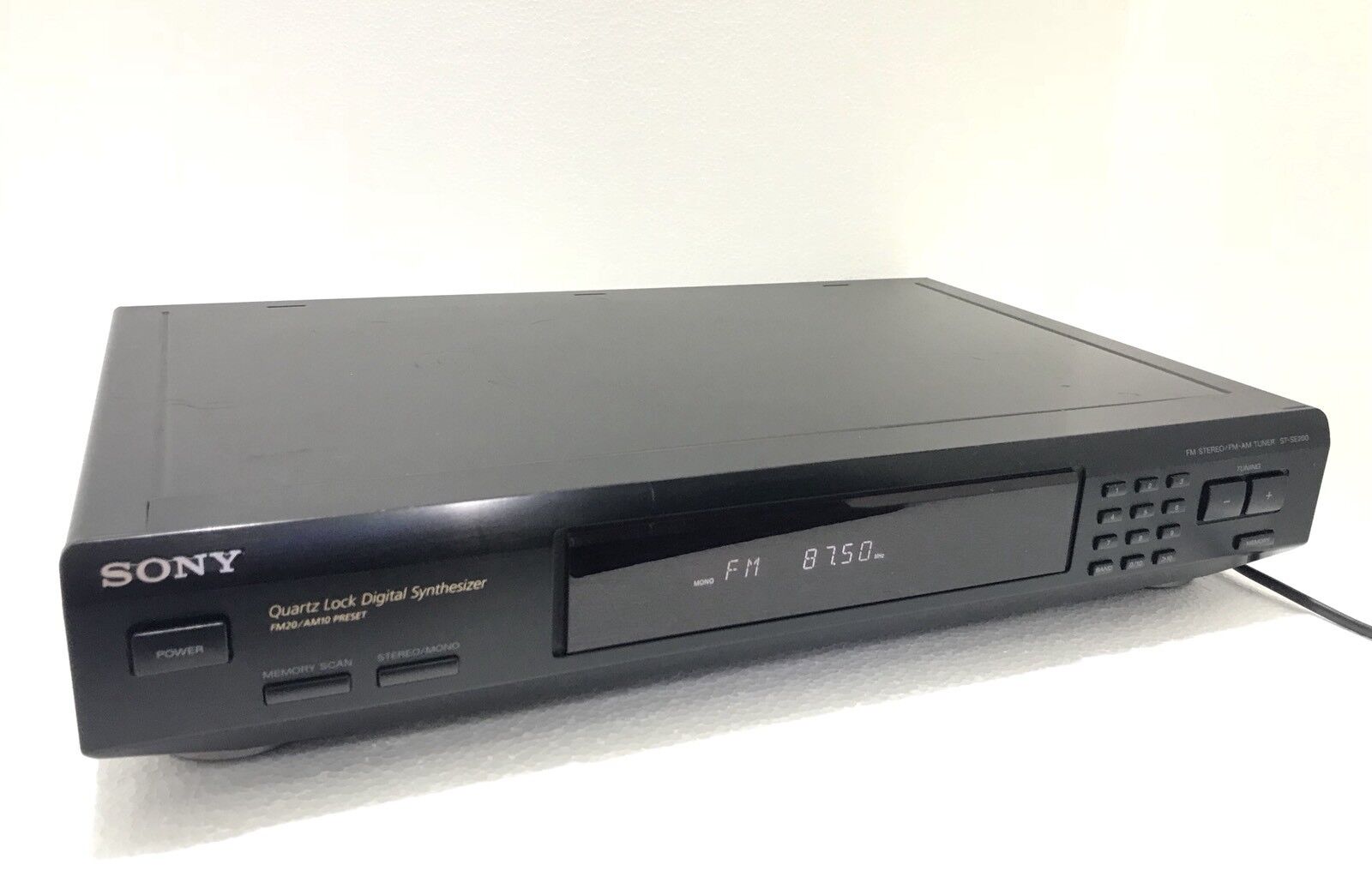 Sintonizador digital estéreo SONY ST-SE200 FM/AM RDS, año 1996