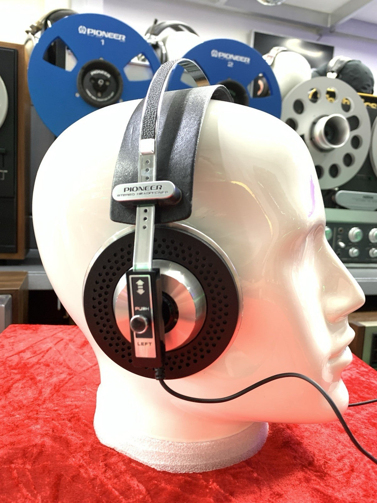 PIONEER SE 6 Professional Headphones Vintage 1975 High End Kit Good Look