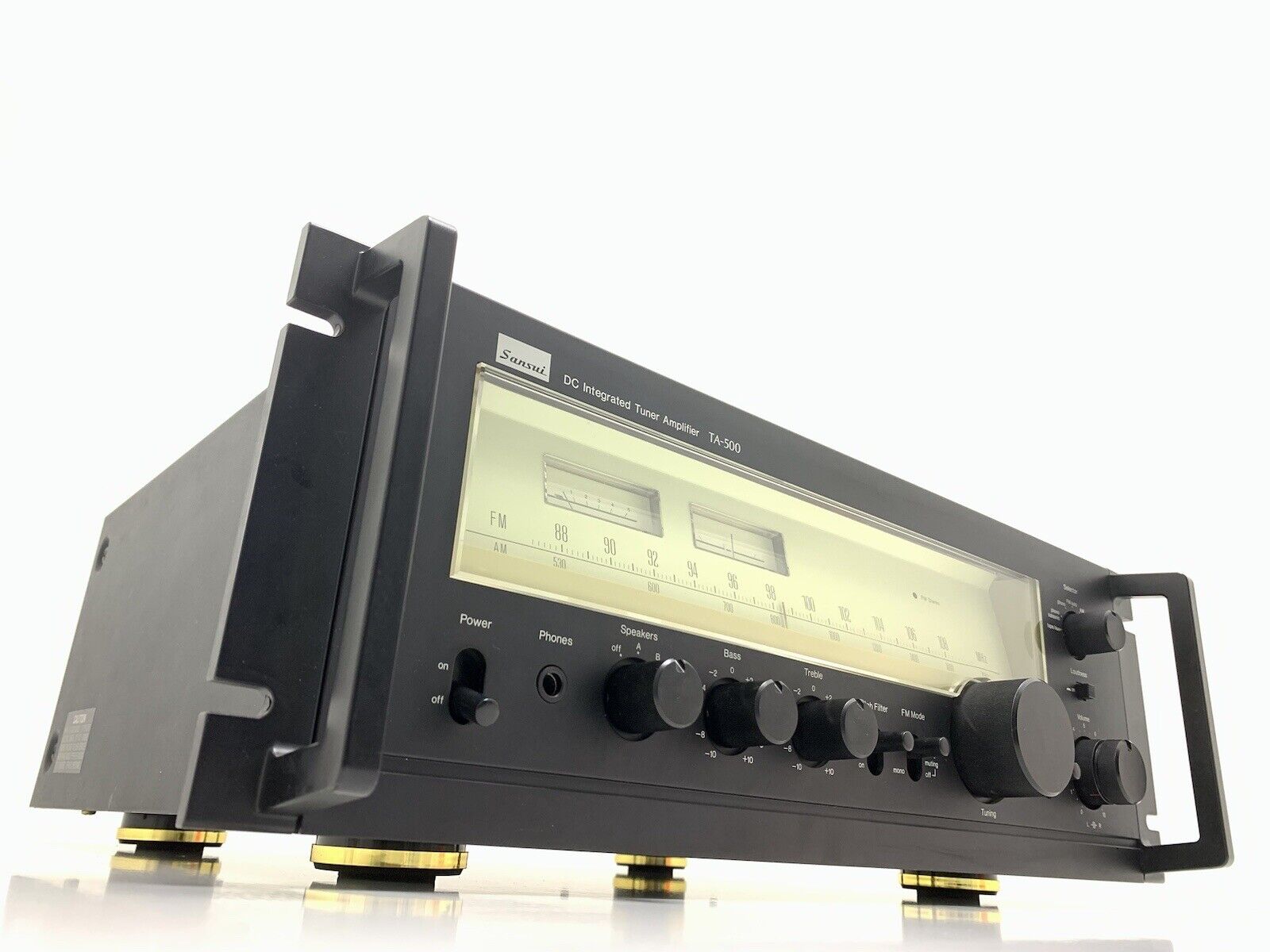 SANSUI TA-500 DC Integrated Stereo Receiver 100 WRMS Vintage 1979 WORK Good Look