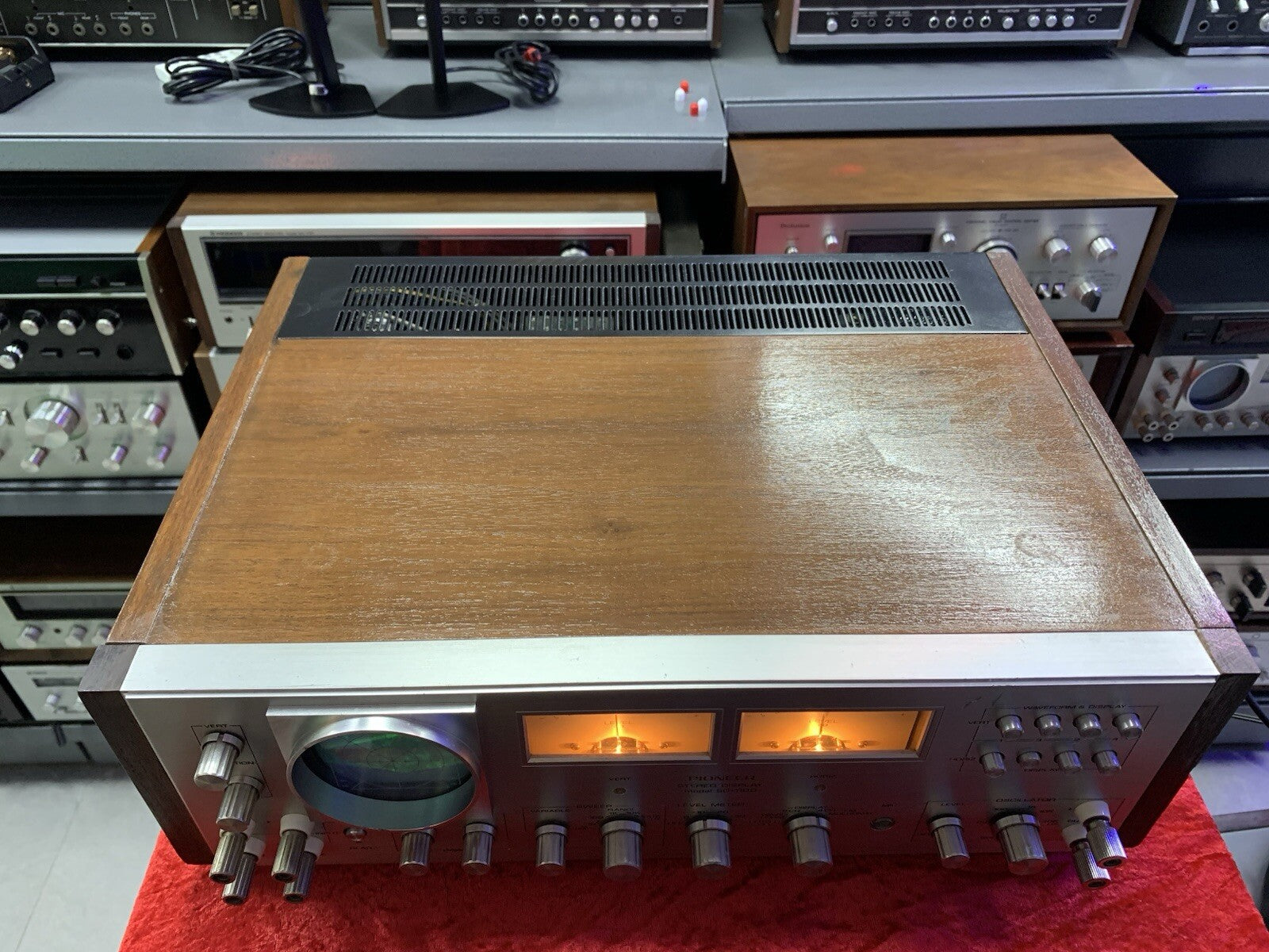 Original Wooden Cabinet for PIONEER SD-1100 Audio Scope RARE Vintage Good Look