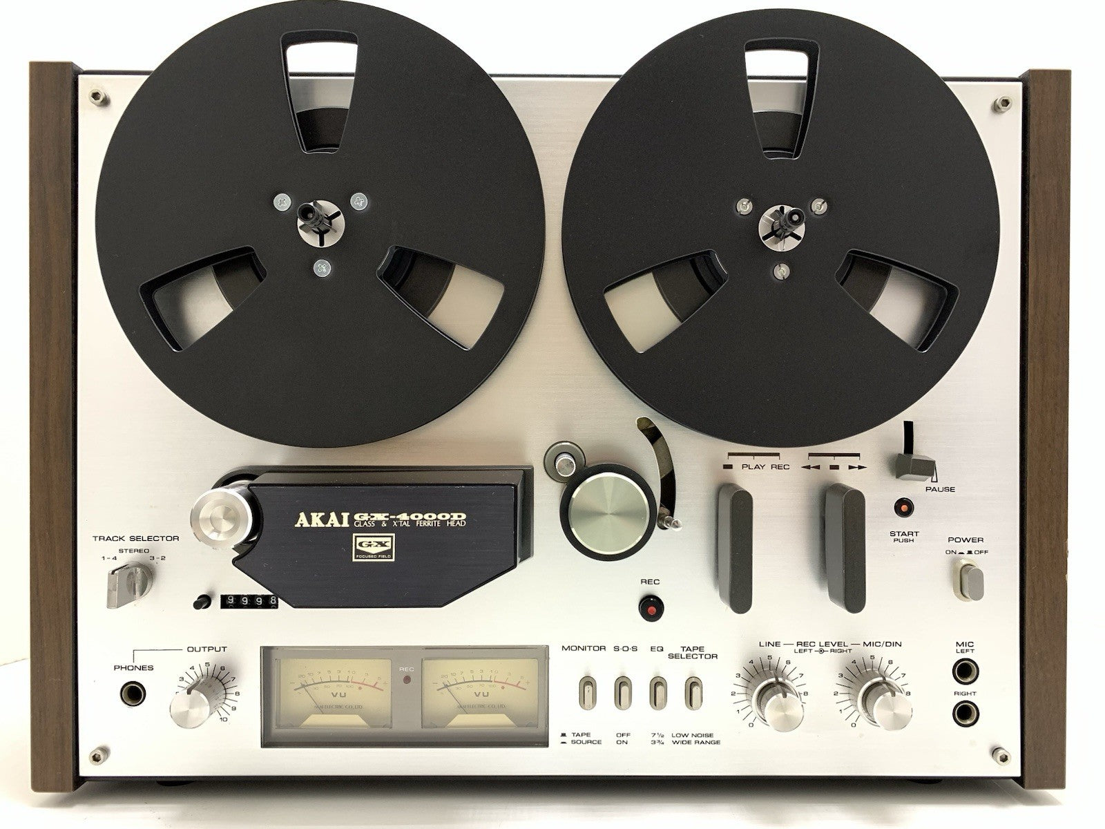 AKAI GX 4000D Reel to Reel Stereo 3Head 4 Track Tape Vintage 1976 WORK Good Look