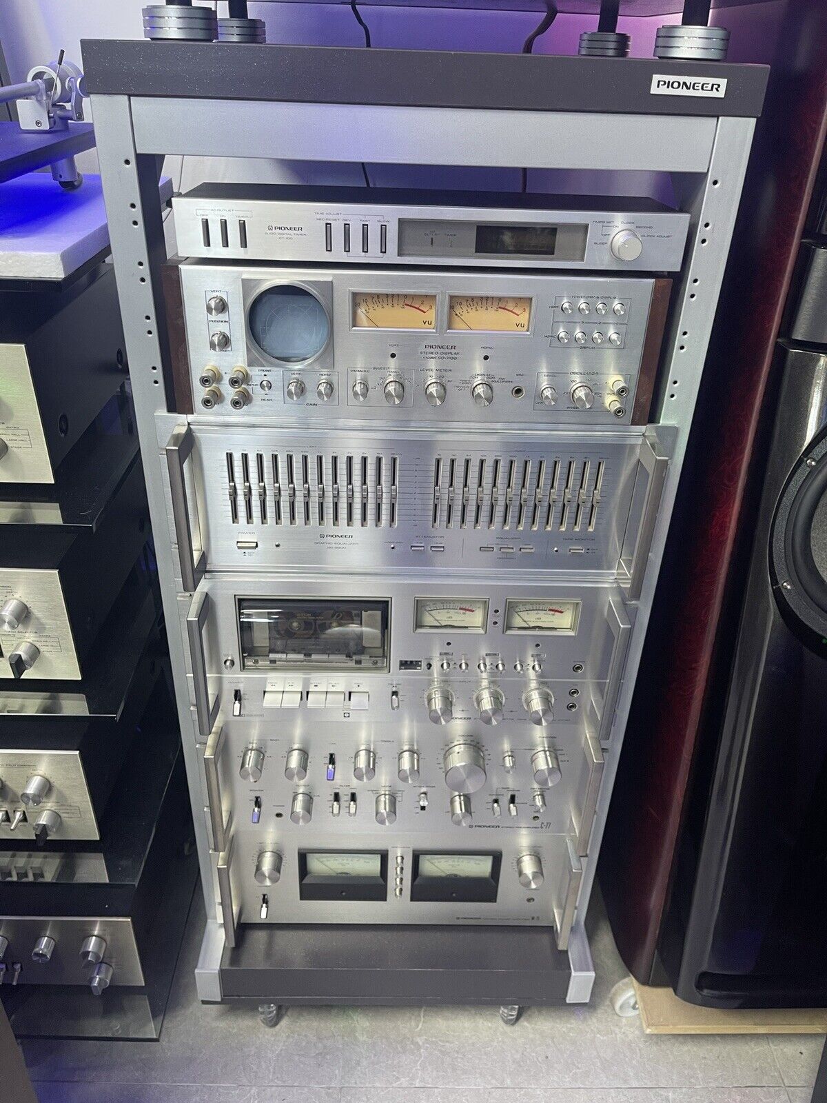 PIONEER JA-R2S Original SPEC Audio Rack 19" Vintage 1980 Refurbished New Wheeels