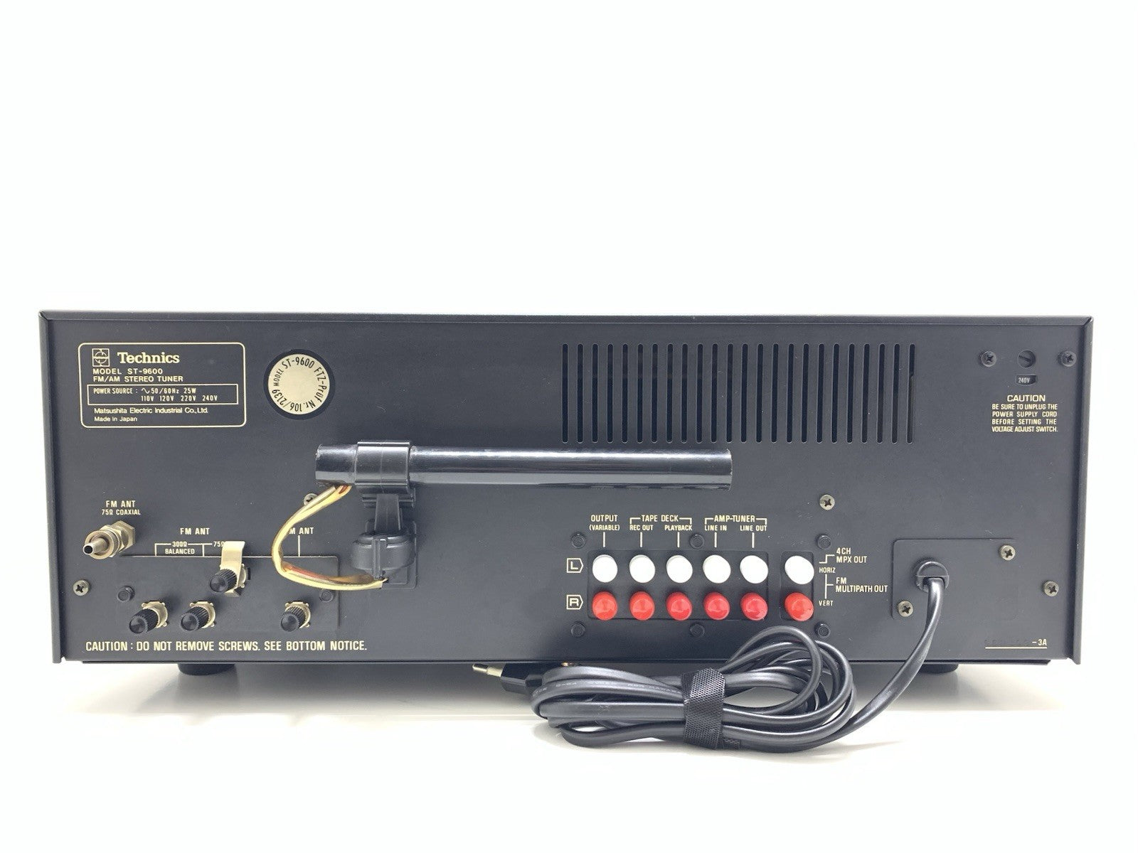 TECHNICS ST 9600 AM/FM Stereo Tuner Classic Hi Fi Vintage 1977 Working Good Look