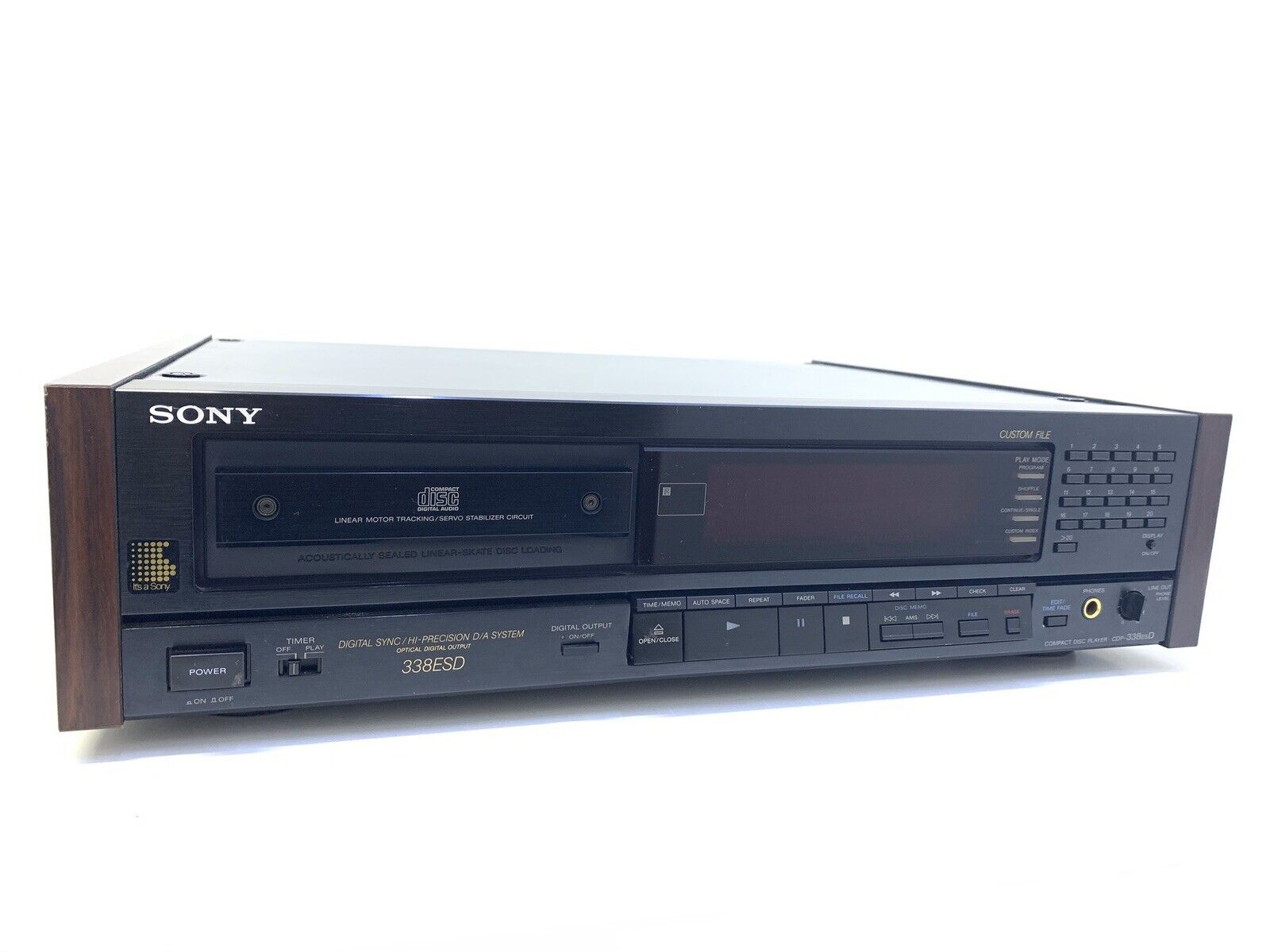 SONY CDP-338ESD Compact Disc Player High End Vintage 1990 with Remote Like New