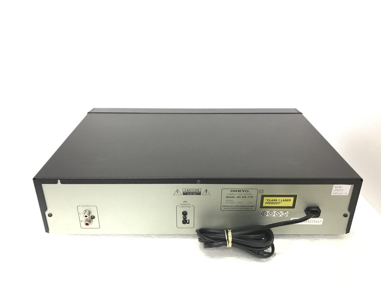 ONKYO DX-710 Compact Disc PLAYER Working Perfect 100% Vintage 1993 Good Look