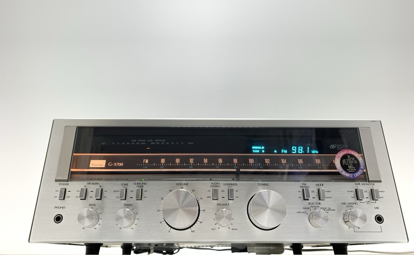 SANSUI G 5700 Stereo HiFi Receiver 75+75 Watts RMS Vintage 1978 WORK GOOD LOOK