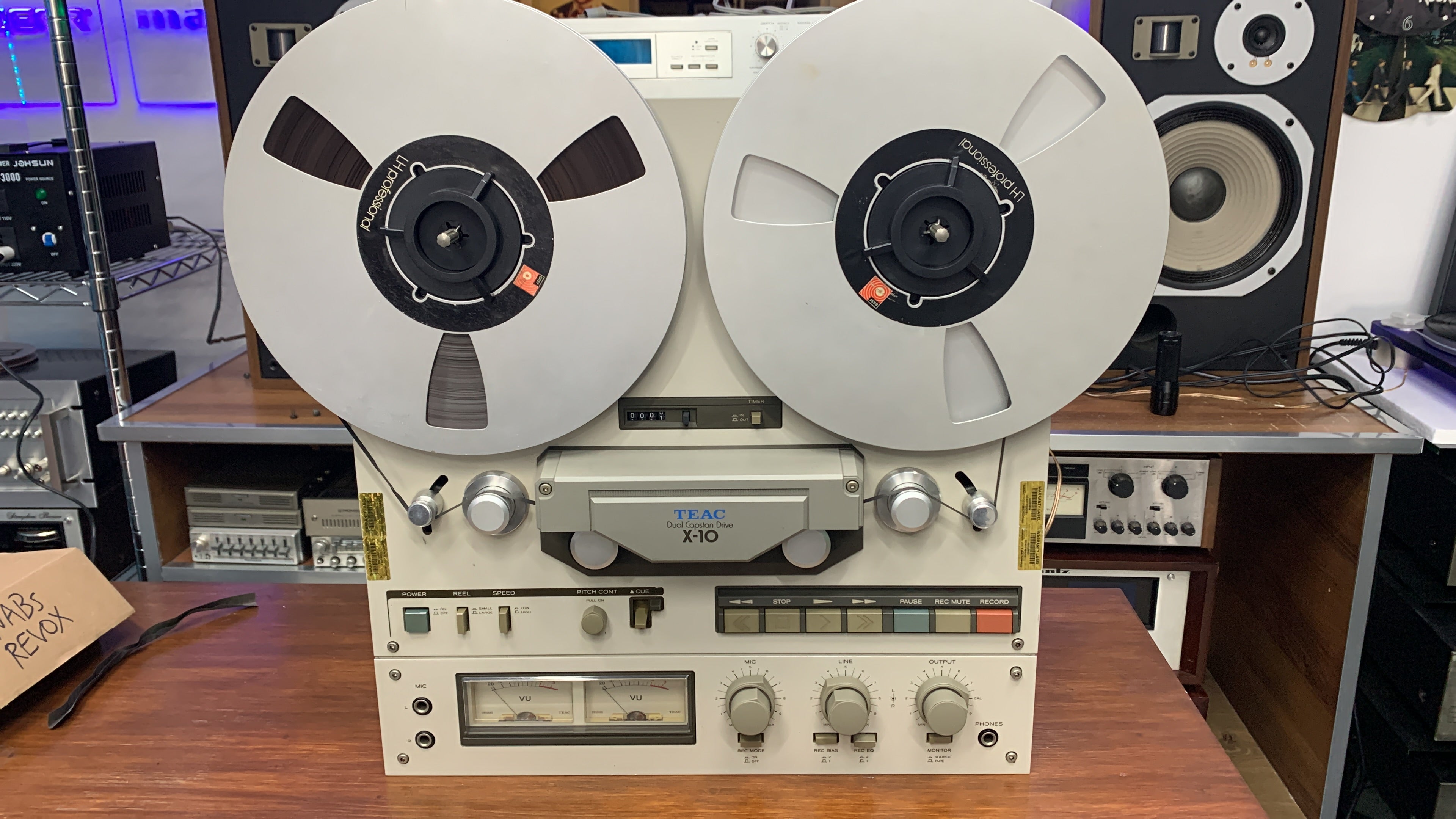 TEAC X-10 2Channel Reel to Reel 10" Tape Vintage NOT WORK for decoration only