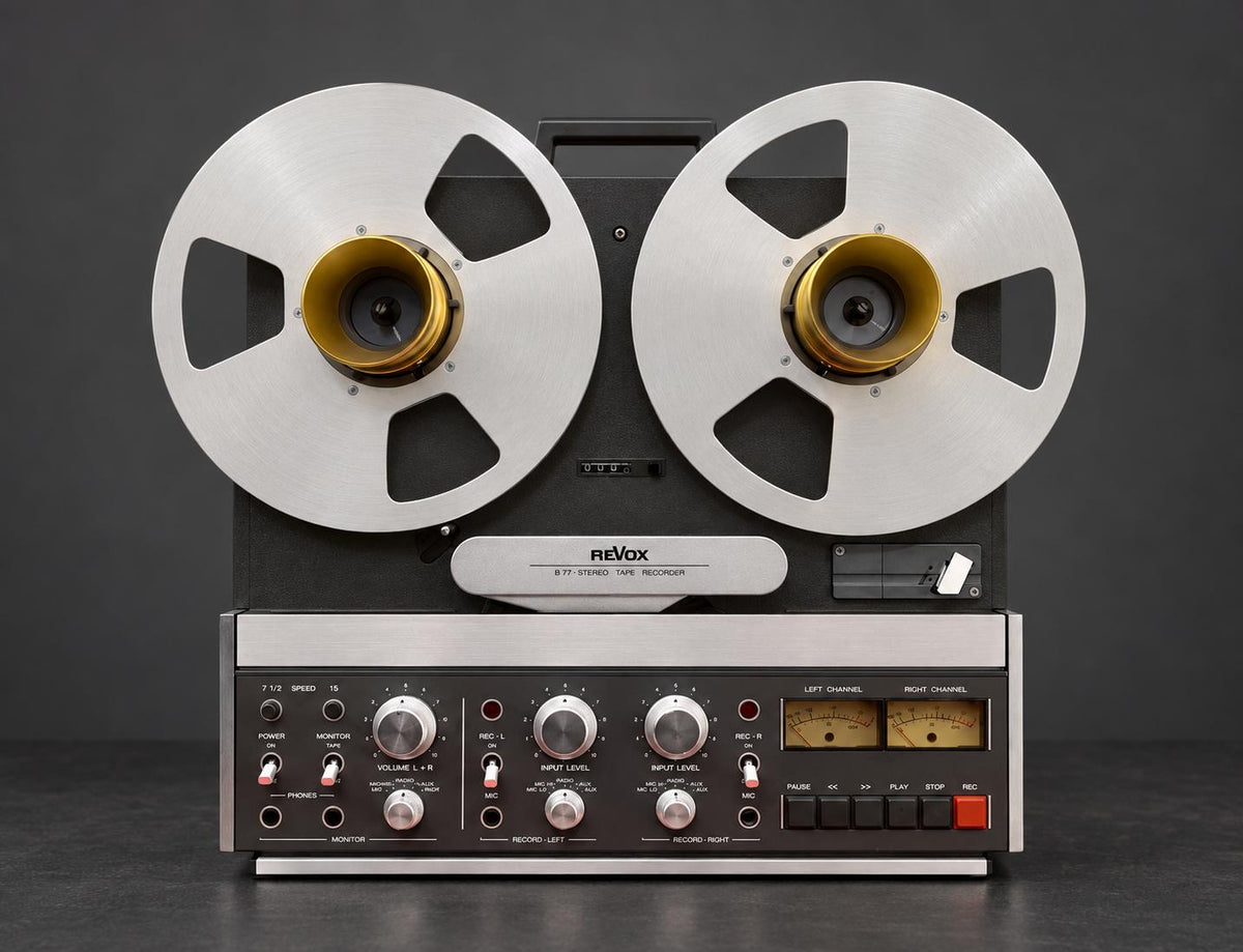 REVOX B-77 Reel to Reel 2 Track 10" 7,5 & 15 ips Tape Vintage Refurbished WORK Good Look