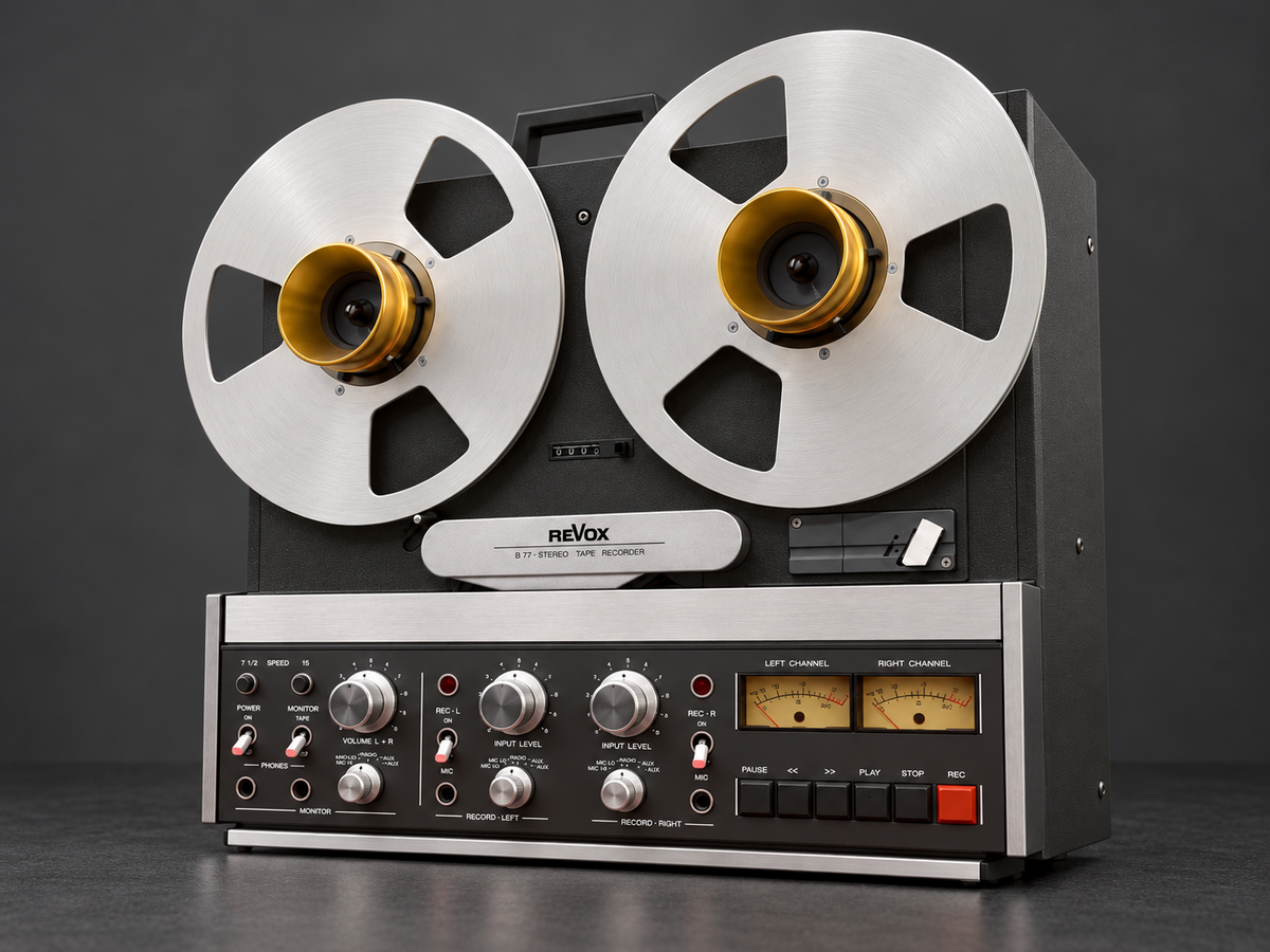 REVOX B-77 Reel to Reel 2 Track 10" 7,5 & 15 ips Tape Vintage Refurbished WORK Good Look
