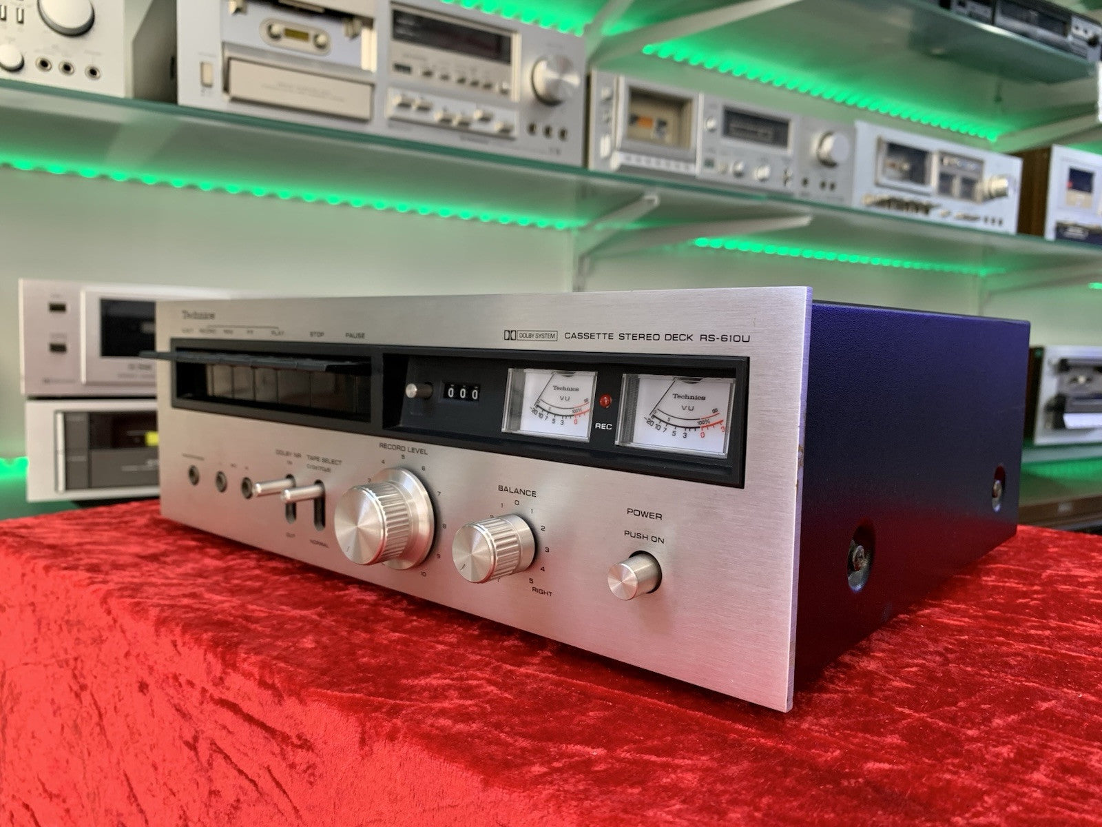 TECHNICS RS 610U Tape Deck 2Head Stereo HiFi Cassette Vintage 1973 WORK GoodLook