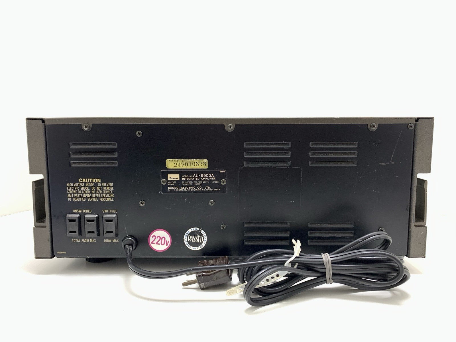SANSUI AU 9900A VERY RARE Stereo Amplifier 80+80Watts RMS Vintage 1977 Good Look