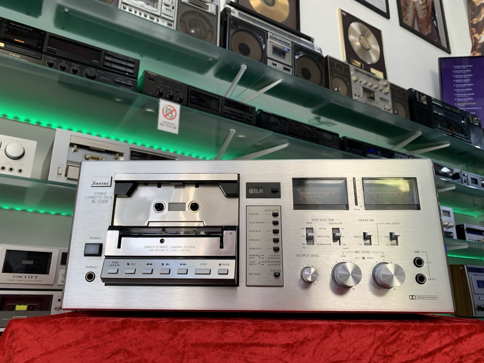 SANSUI SC-5300 Stereo Tape Deck 2 Head Vintage 1979 Hi Fi WORK Perfect Good Look
