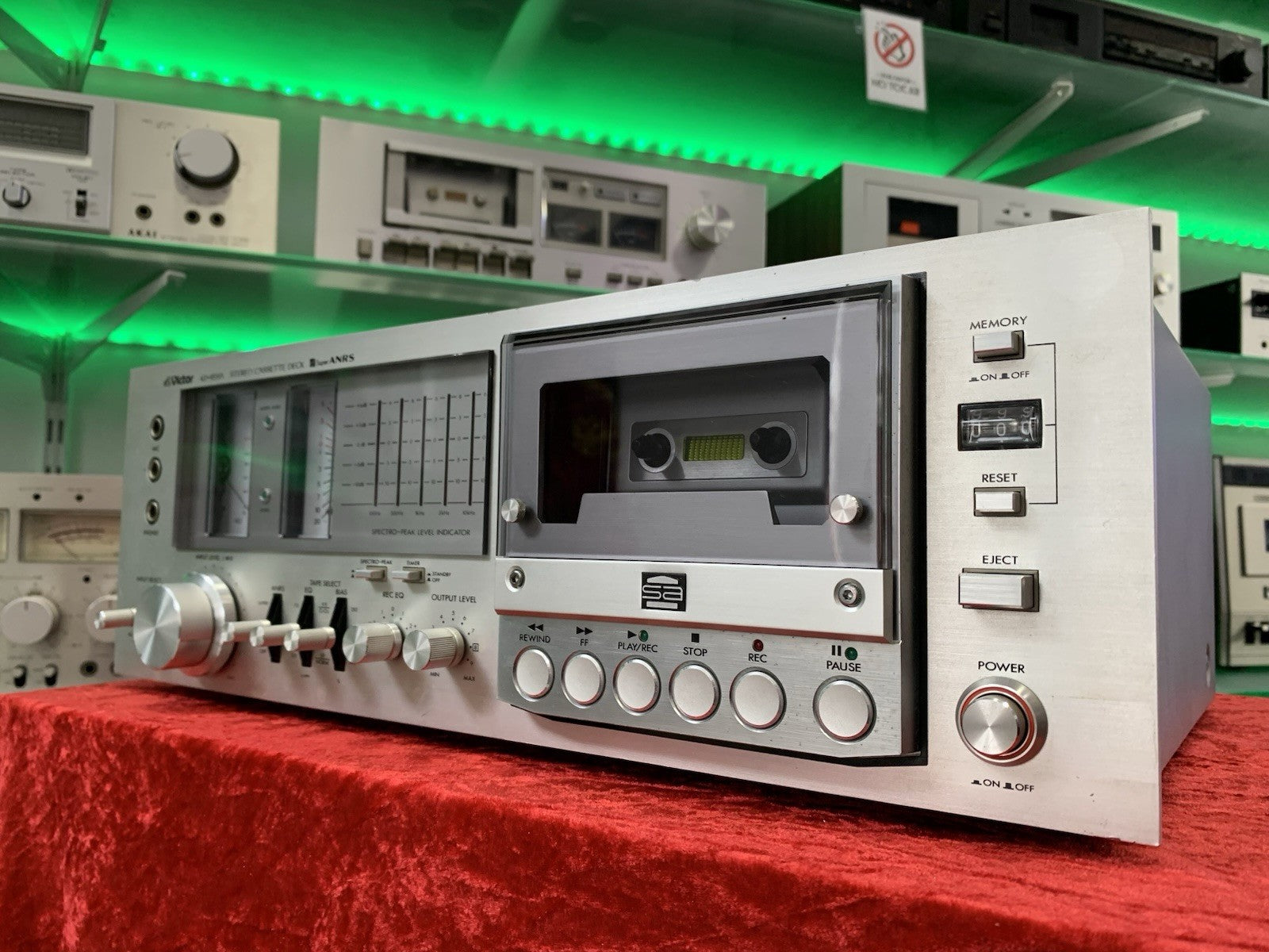 家電 Victor stereo cassette deck JVC VICTOR KD 85 SA Stereo Cassette TAPE Deck Vintage 1978 WORK