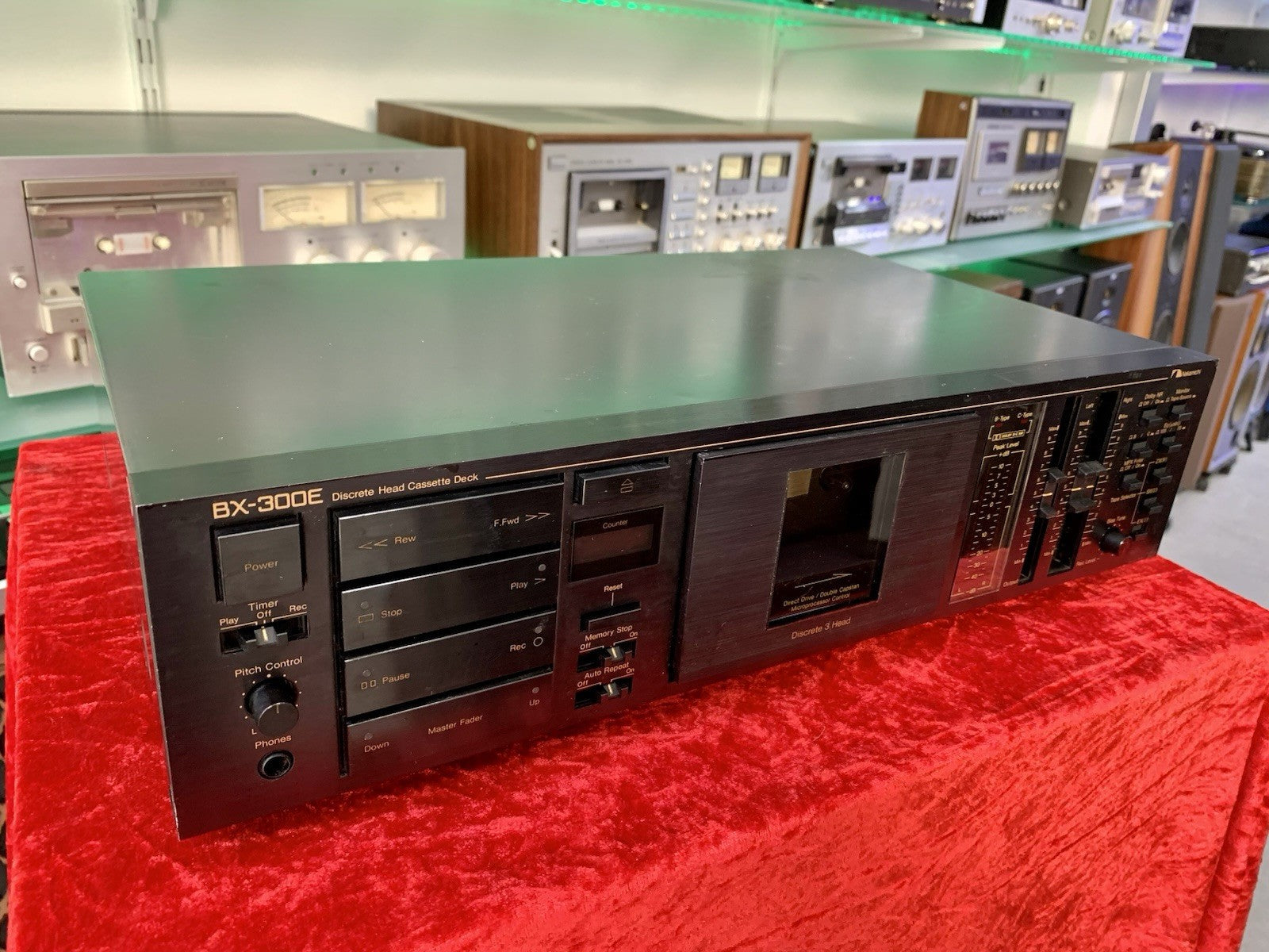 NAKAMICHI BX-300E Hi End  3 Head Cassette Tape Deck Vintage 1984 WORK Good Look