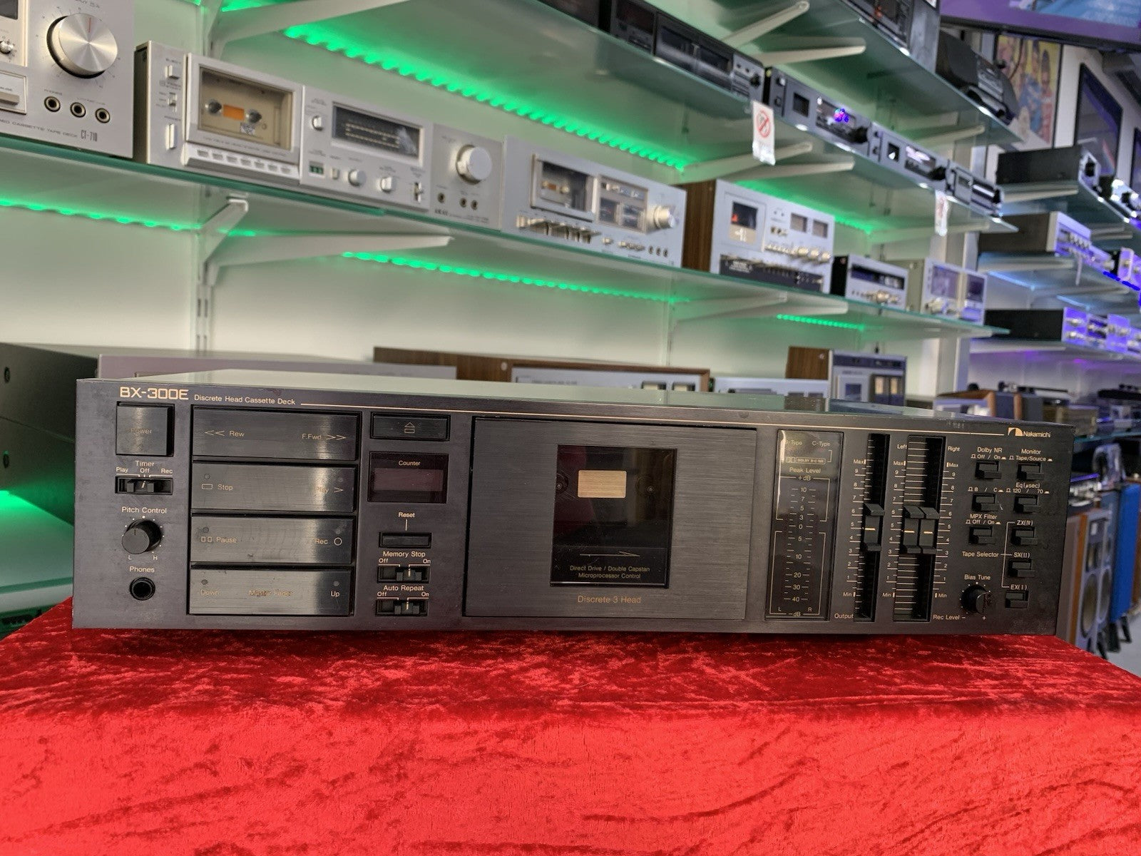 NAKAMICHI BX-300E Hi End  3 Head Cassette Tape Deck Vintage 1984 WORK Good Look