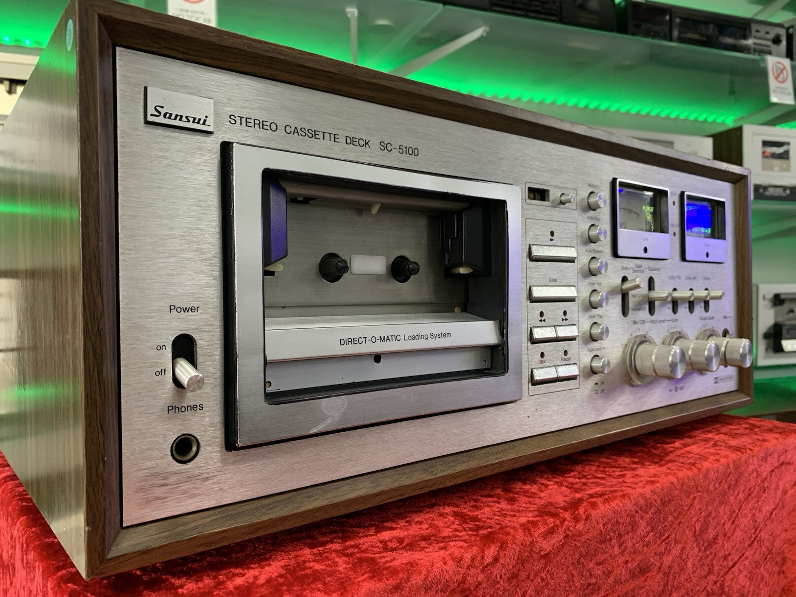 SANSUI SC-5100 2 Head Stereo Tape Deck Vintage 1978 Working Perfect Good Look