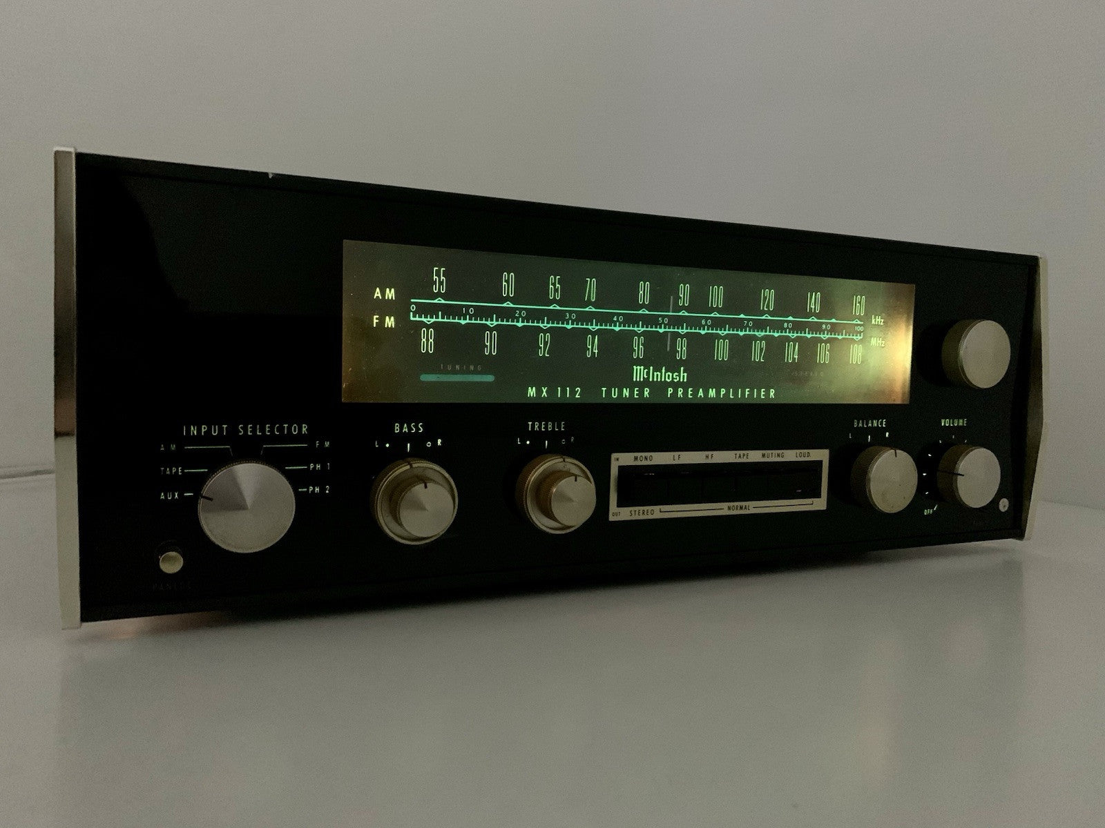 McINTOSH MX 112 Stereo FM AM Tuner Pre Amplifier Vintage 1970 WORKING Good Look