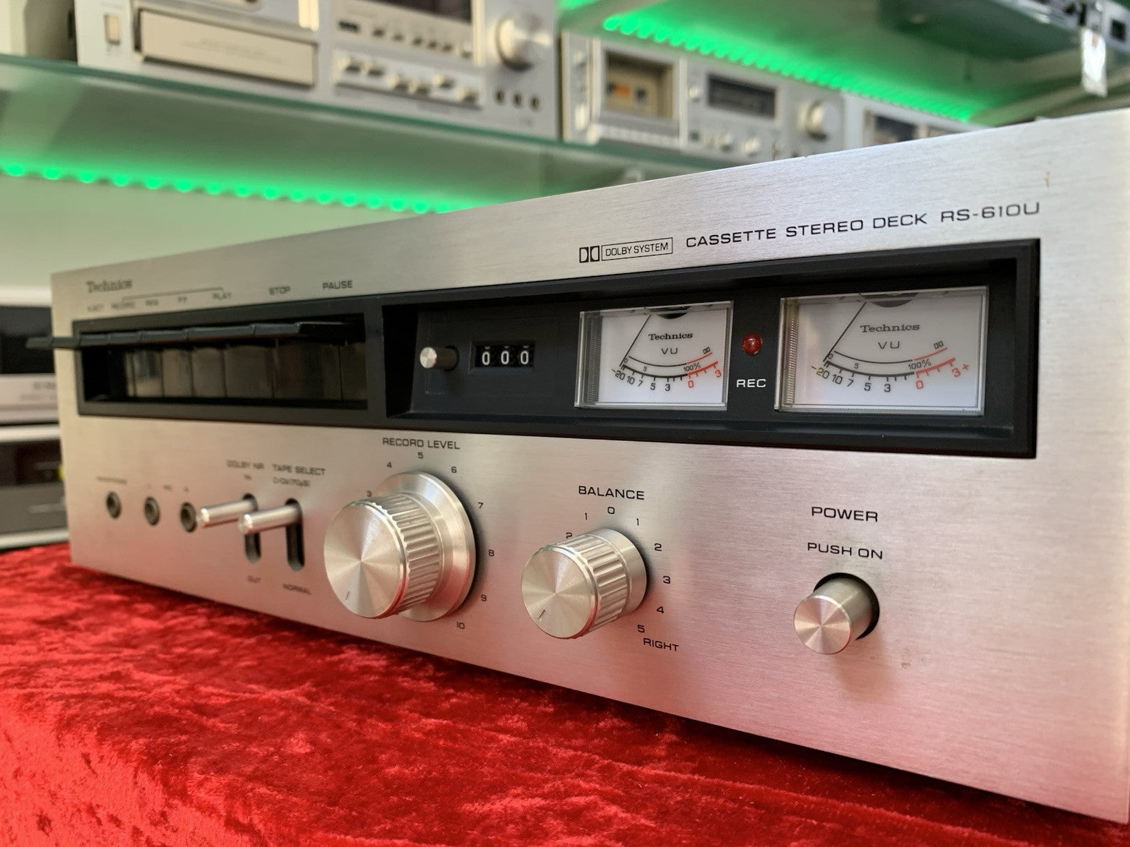 TECHNICS RS 610U Tape Deck 2Head Stereo HiFi Cassette Vintage 1973 WORK GoodLook