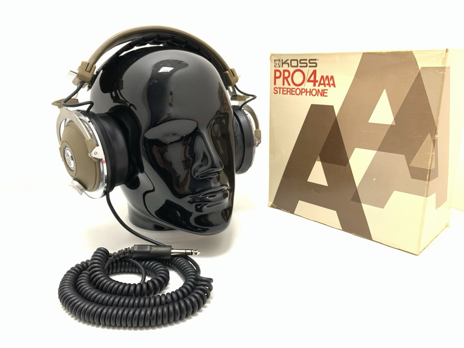 KOSS PRO 4AAA Professional Headphones Vintage 1975 RARE Original BOX WORK GOOD
