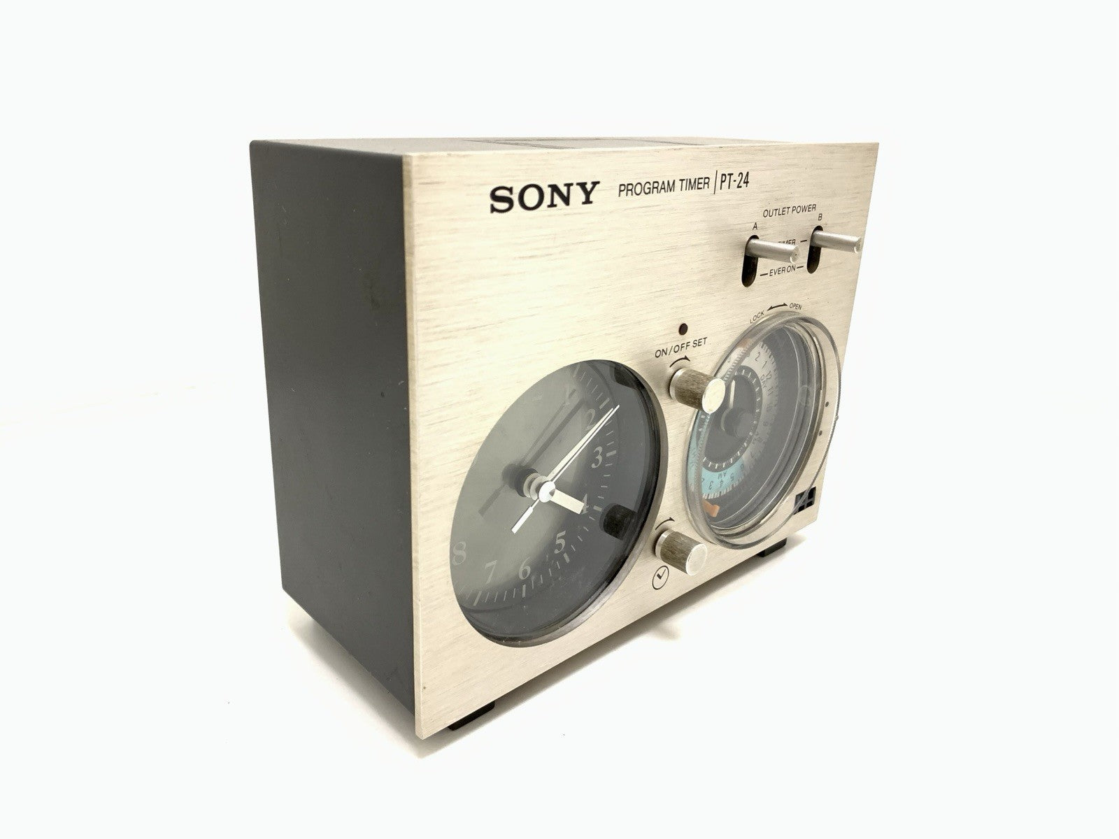 SONY PT 24 Audio Programmer Timer Display Vintage 1970 WORK 220 Volts Good Look
