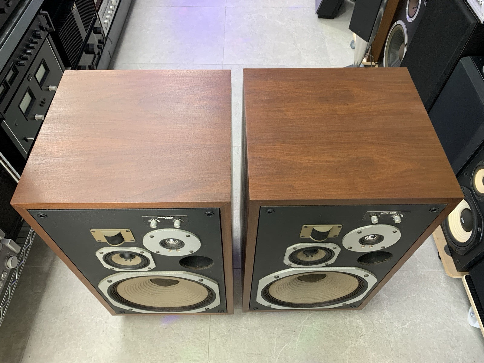 PIONEER HPM 100 Original 4Way SPEAKERS 100 Watts RMS Vintage 1976 WORK GOOD LOOK