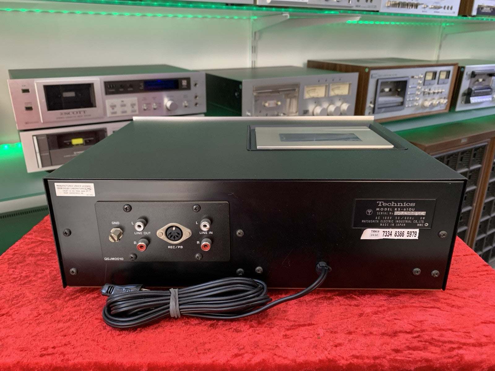 TECHNICS RS 610U Tape Deck 2Head Stereo HiFi Cassette Vintage 1973 WORK GoodLook