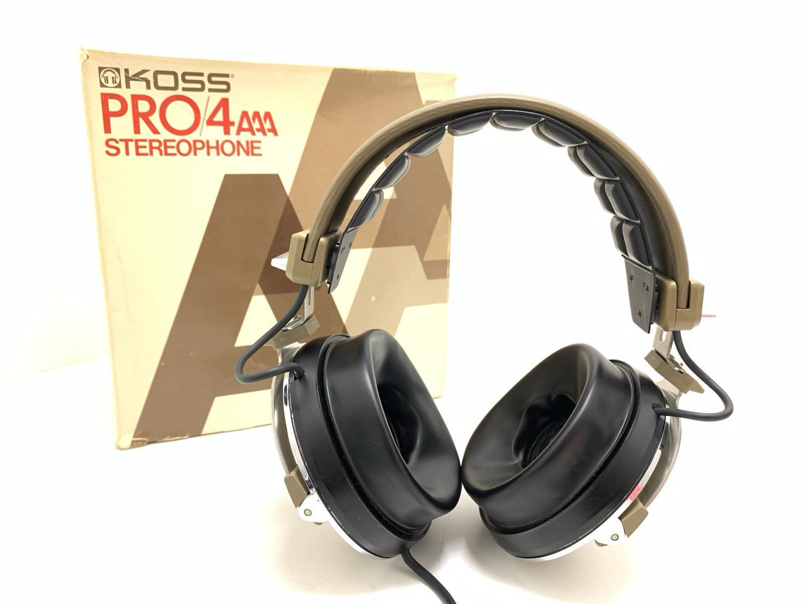 KOSS PRO 4AAA Professional Headphones Vintage 1975 RARE Original BOX WORK GOOD