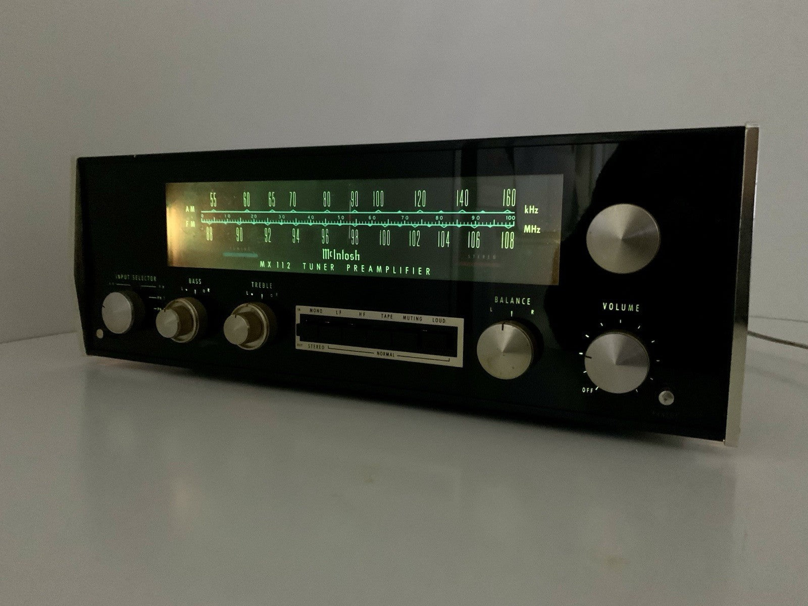 McINTOSH MX 112 Stereo FM AM Tuner Pre Amplifier Vintage 1970 WORKING Good Look