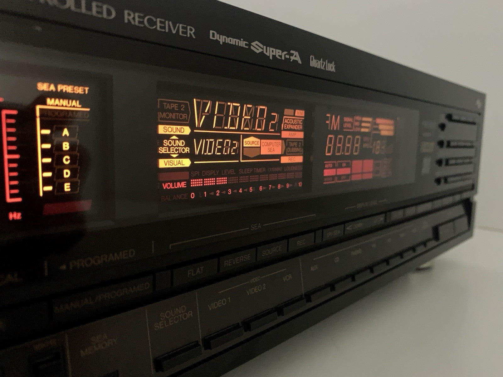 JVC RX 950V AM/FM Stereo Receiver 2 X 120 Watts RMS Vintage 1987 WORK Good Look