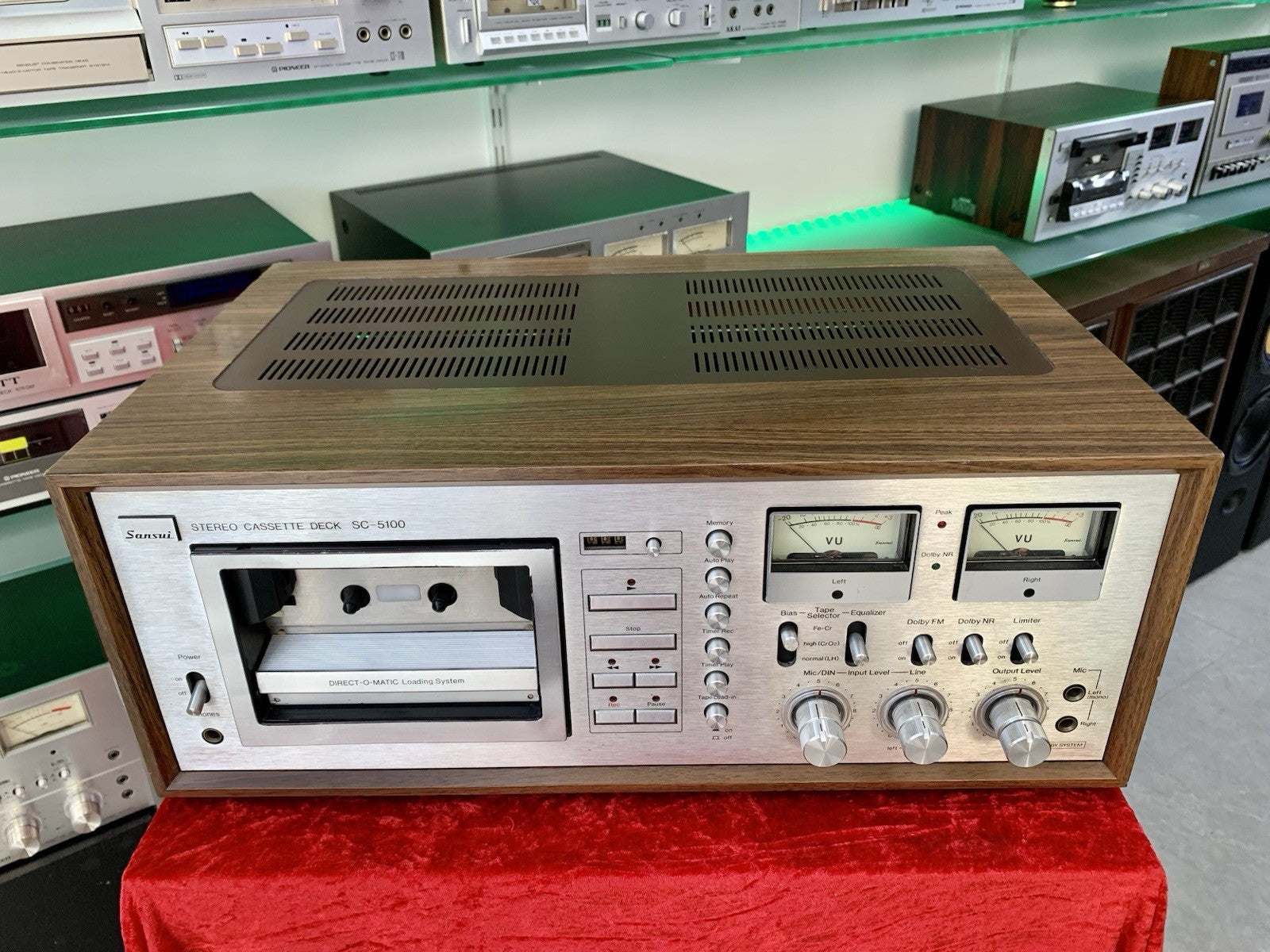 SANSUI SC-5100 2 Head Stereo Tape Deck Vintage 1978 Working Perfect Good Look