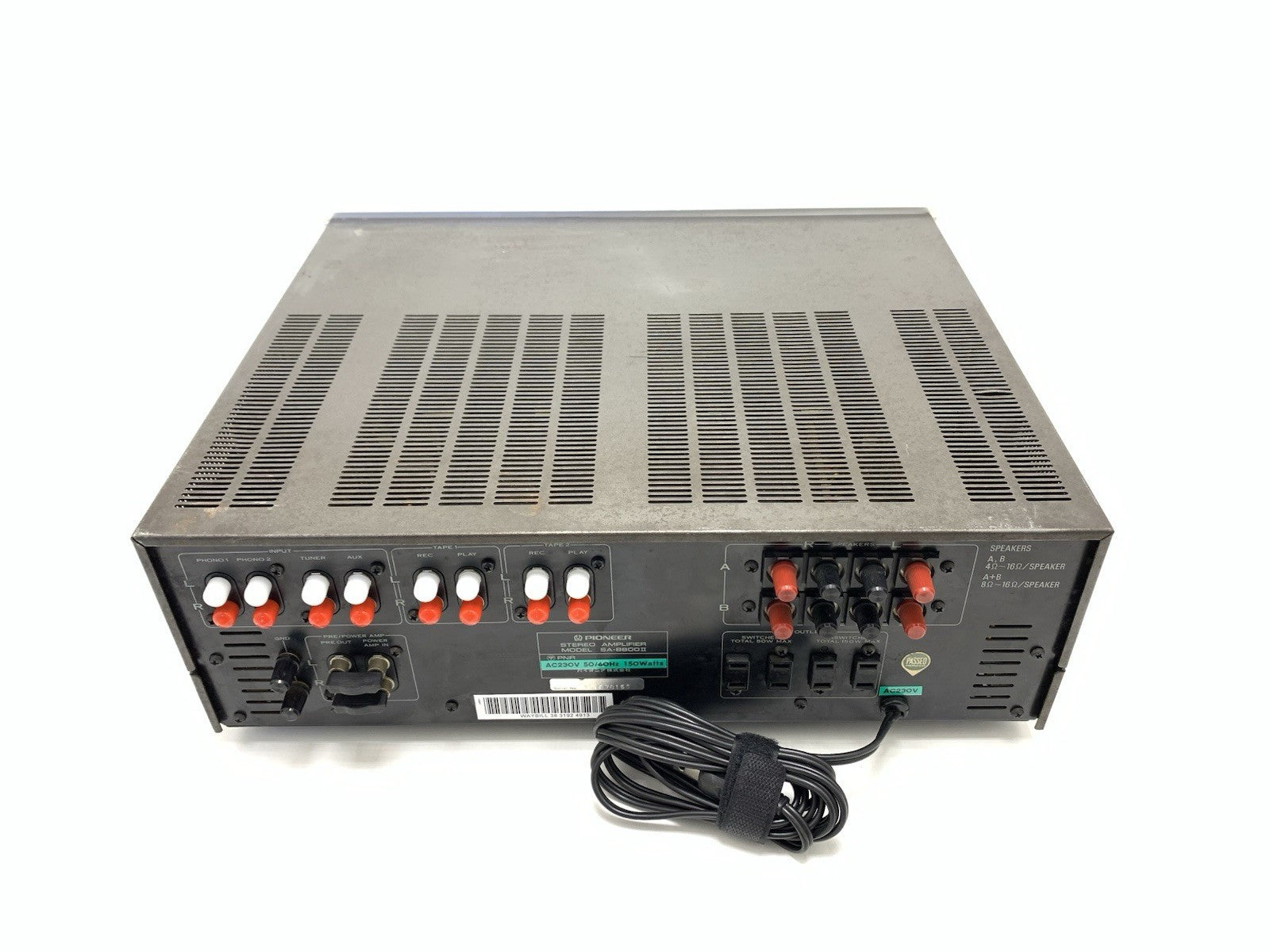 PIONEER SA 8800 II Stereo Amplifier 60+60 WRMS Vintage Work 120 or 220V GoodLook