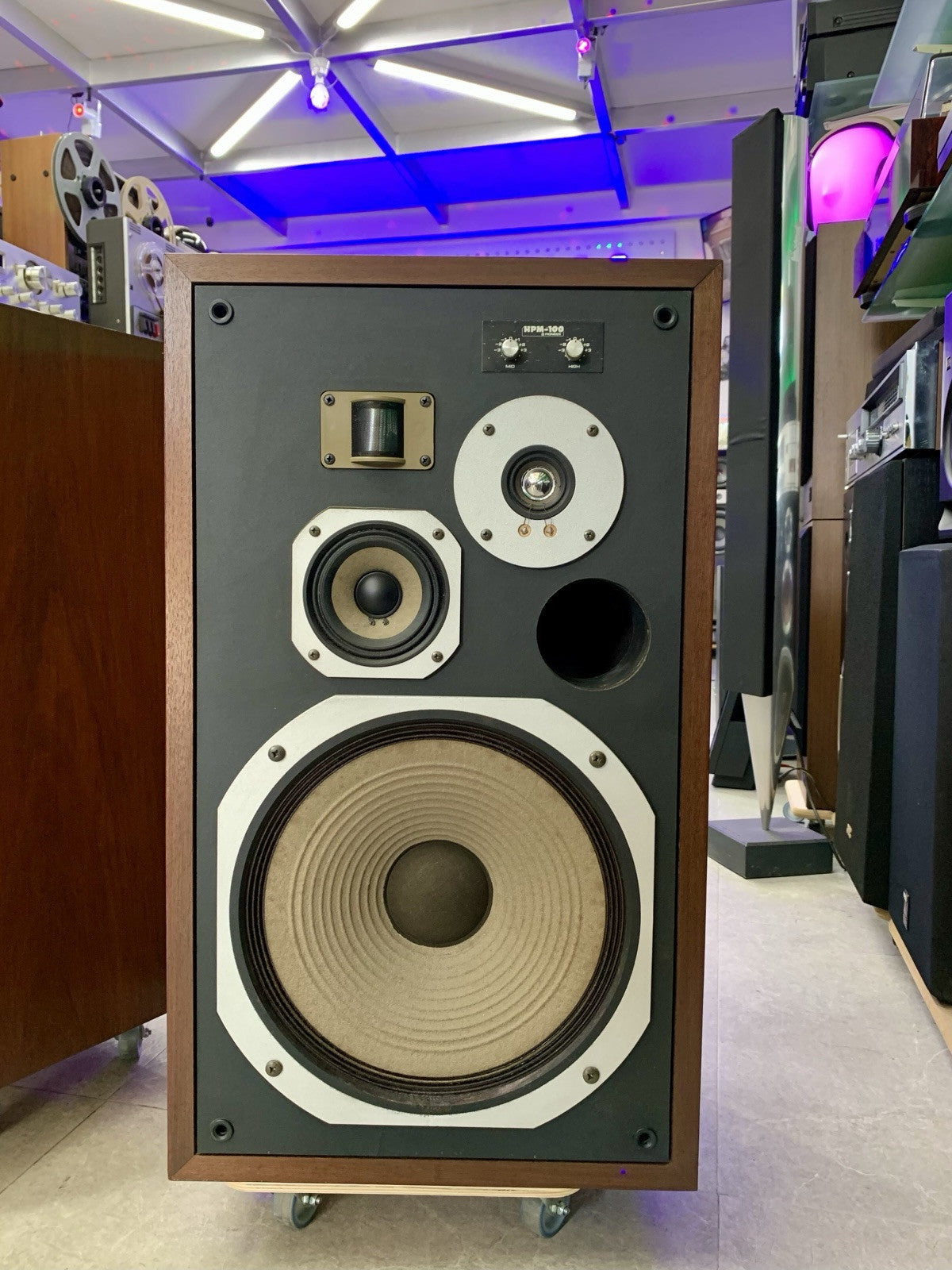 PIONEER HPM 100 Original 4Way SPEAKERS 100 Watts RMS Vintage 1976 WORK GOOD LOOK