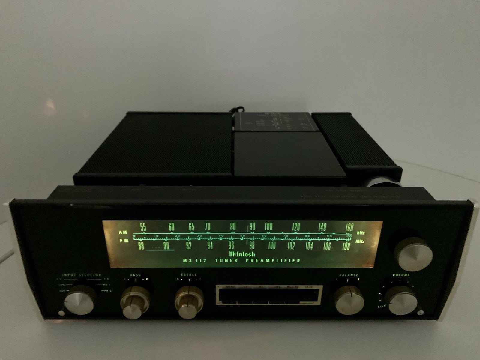 McINTOSH MX 112 Stereo FM AM Tuner Pre Amplifier Vintage 1970 WORKING Good Look