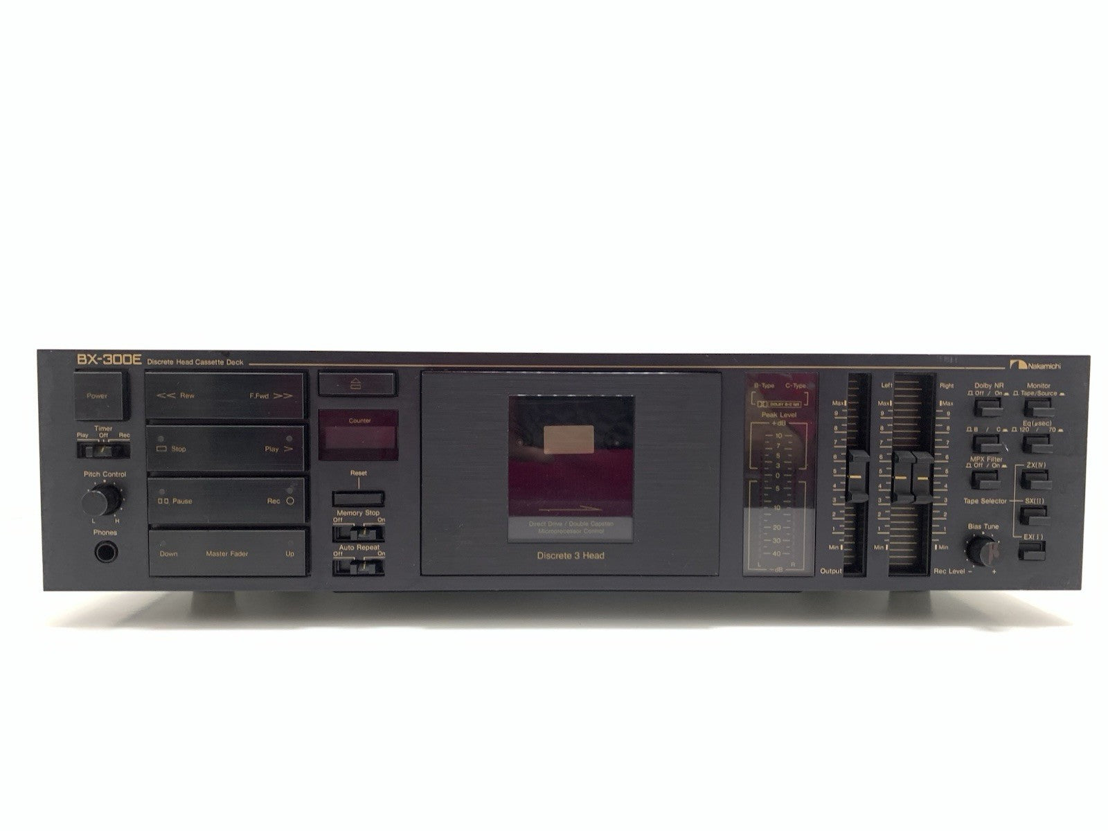 NAKAMICHI BX-300E 3 Head High End Cassette Tape Deck Vintage 1984 WORK Good Look