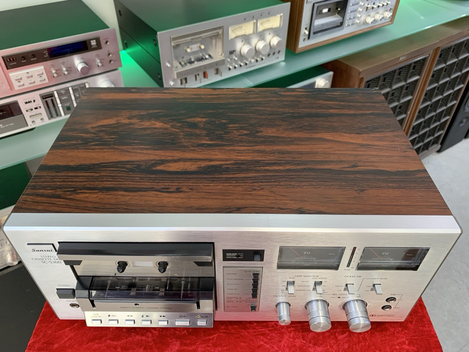 SANSUI SC-5300 Stereo Tape Deck 2 Head Vintage 1979 Hi Fi WORK Perfect Good Look