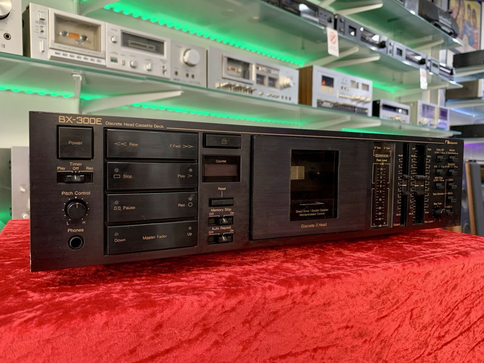 NAKAMICHI BX-300E Hi End  3 Head Cassette Tape Deck Vintage 1984 WORK Good Look
