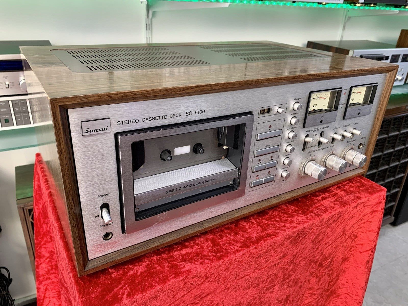 SANSUI SC-5100 2 Head Stereo Tape Deck Vintage 1978 Working Perfect Good Look