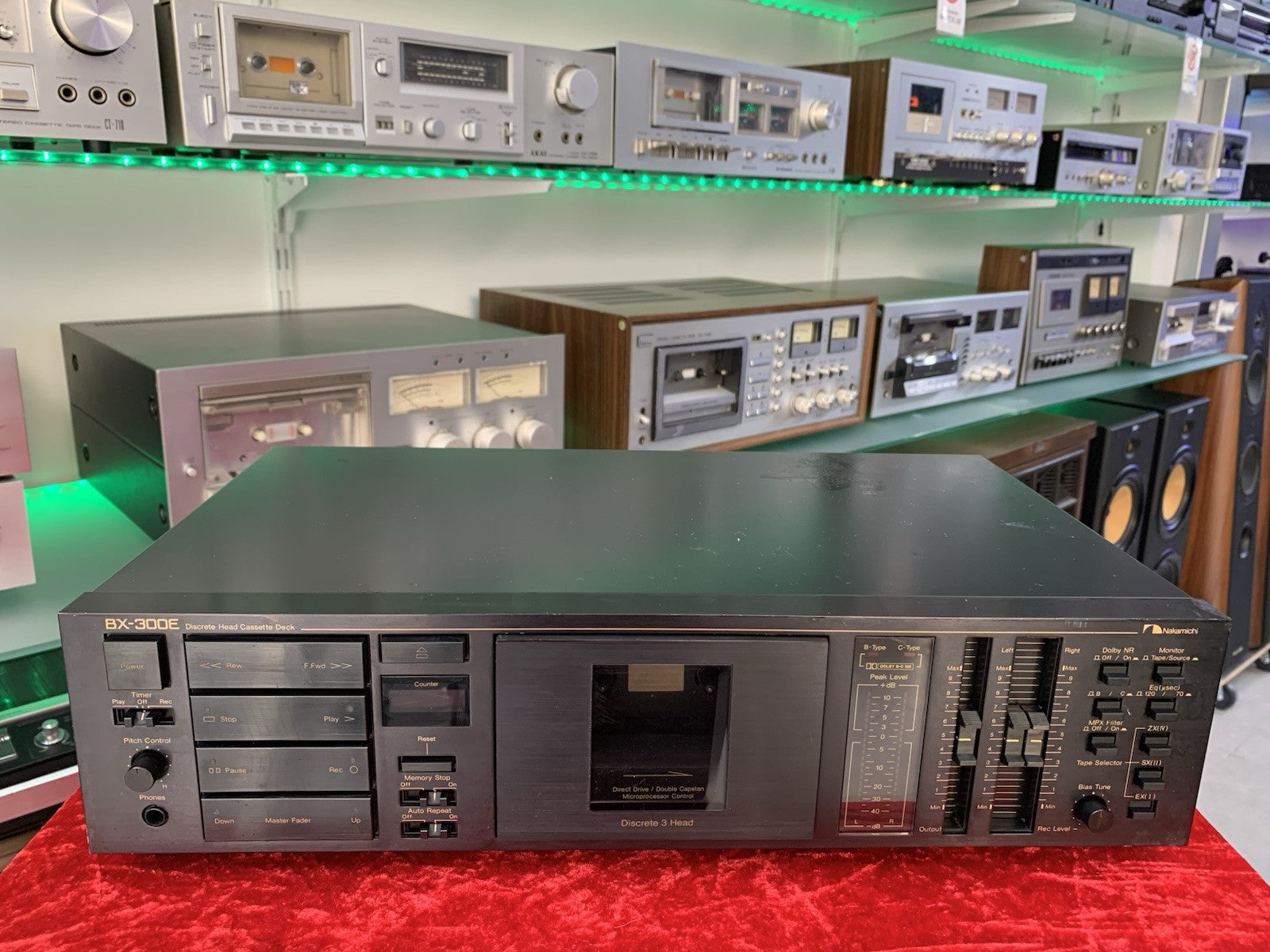 NAKAMICHI BX-300E Hi End  3 Head Cassette Tape Deck Vintage 1984 WORK Good Look
